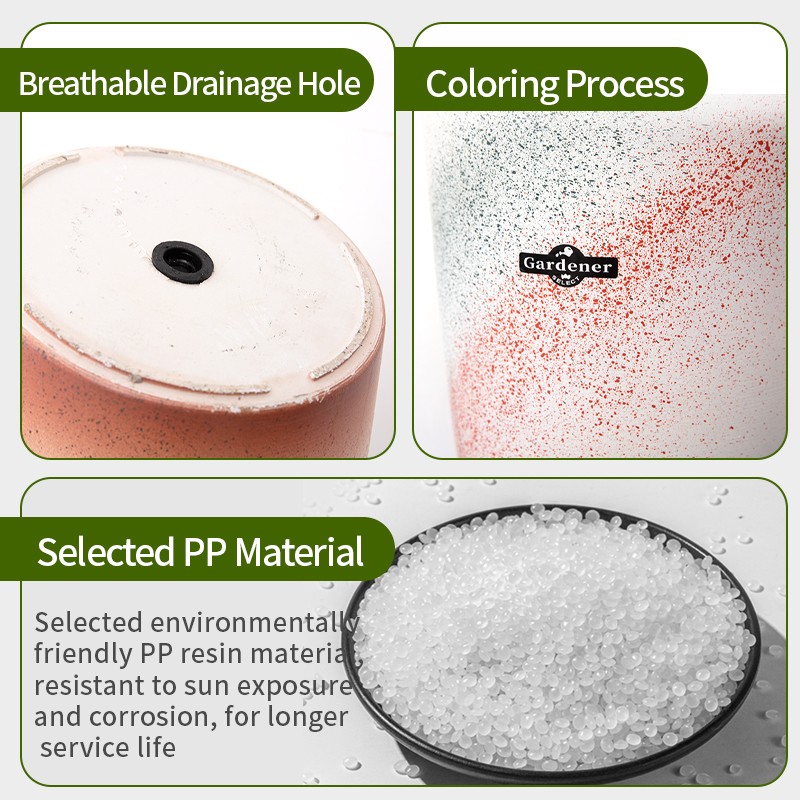 Tall Egg-shaped Decorative Planter