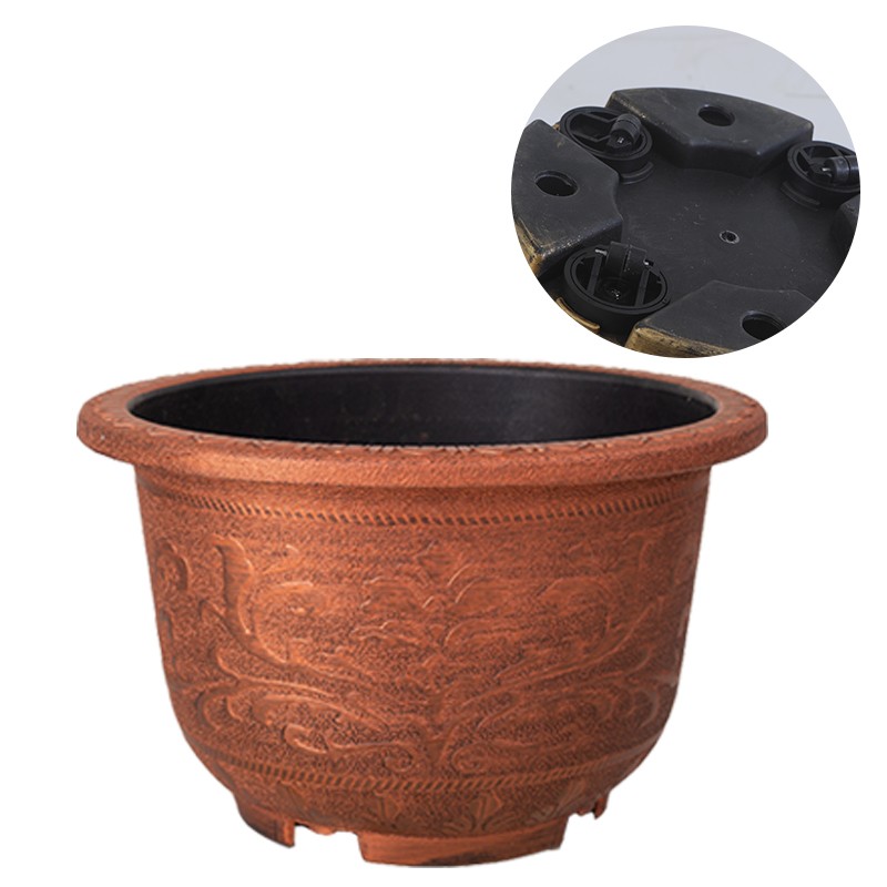 European Pattern Antique Brass Planter