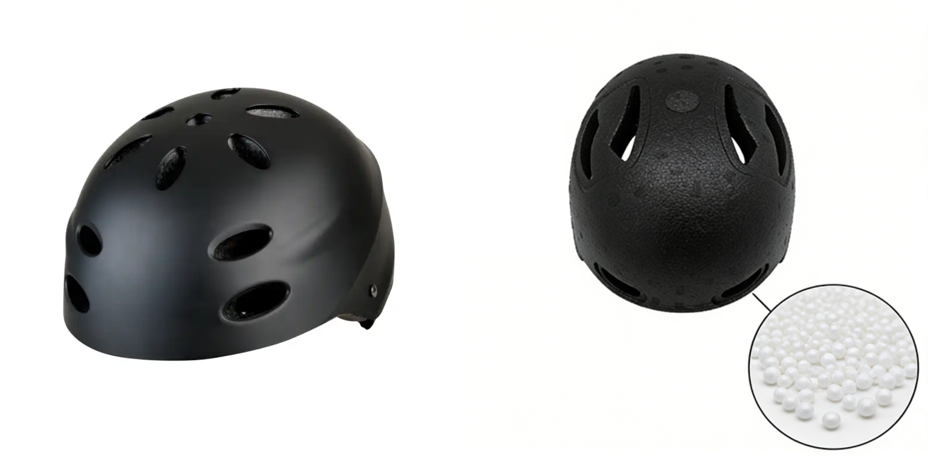 EPS beads for helmet liner