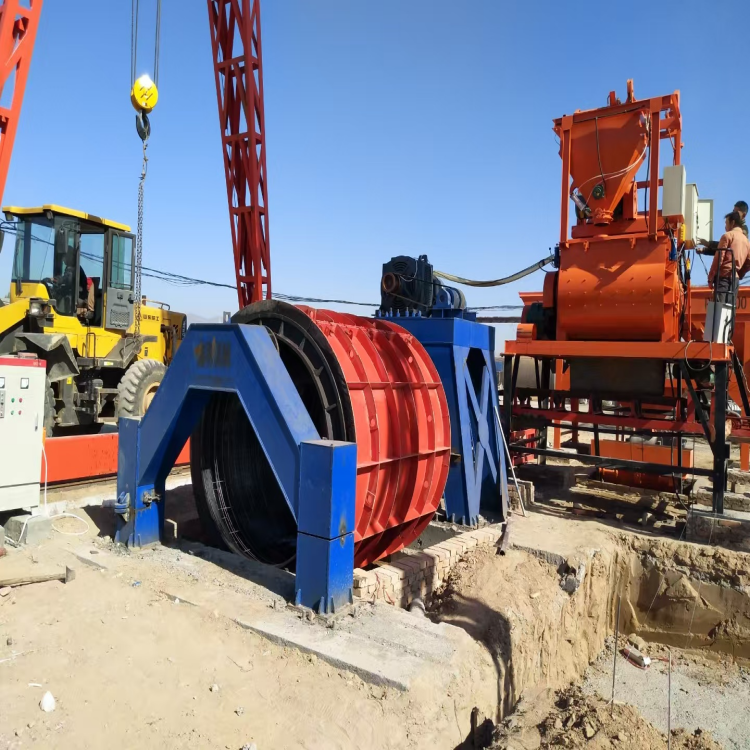 Fully Automatic Reinforcing Cage Welding Machine And Concrete Pipe Forming Machine