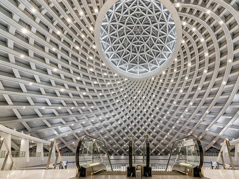 火车站钢结构站台顶棚系统