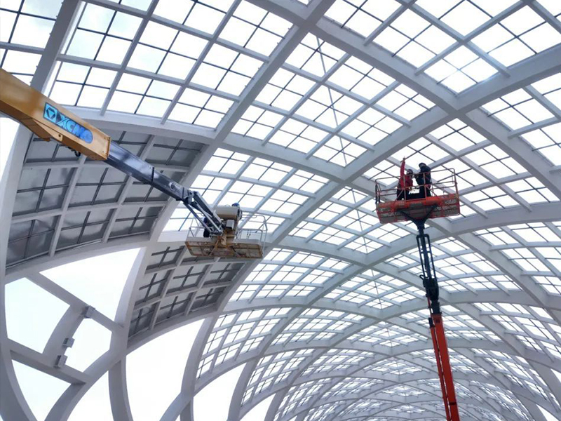 火车站钢结构站台顶棚系统