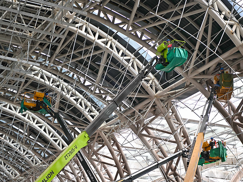 火车站钢结构站台顶棚系统