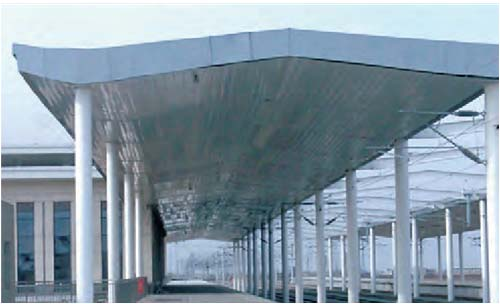 Steel Structure Plateform Canopy System of Railway Station