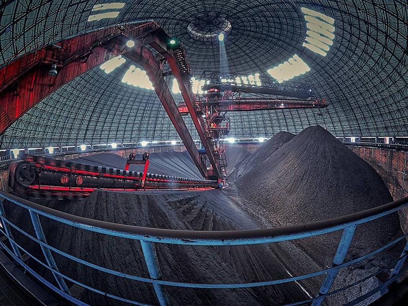 Spherical Coal-Storage Building with Steel Structure