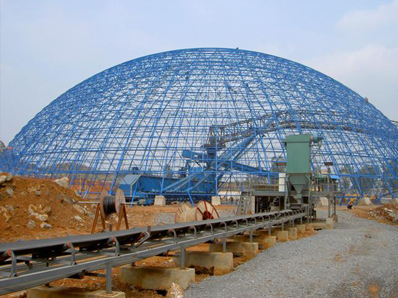 Spherical Coal-Storage Building with Steel Structure