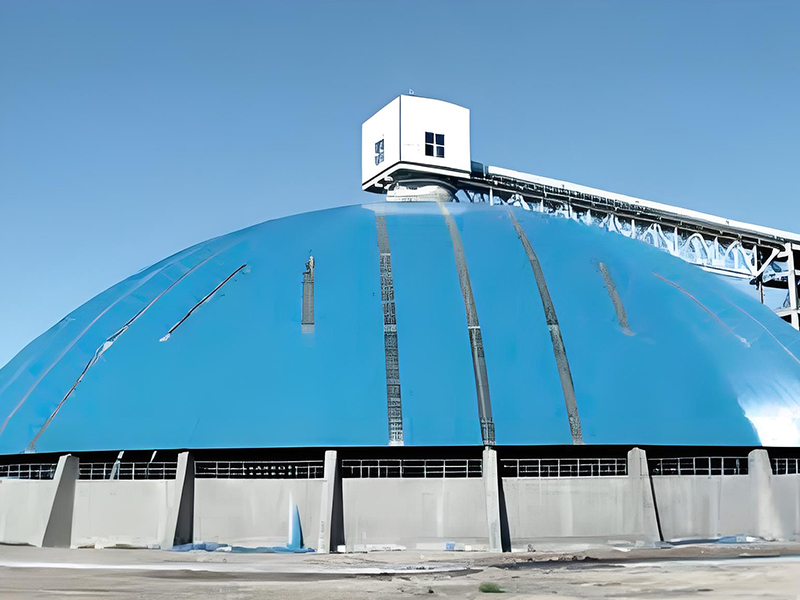 Spherical Coal-Storage Building with Steel Structure