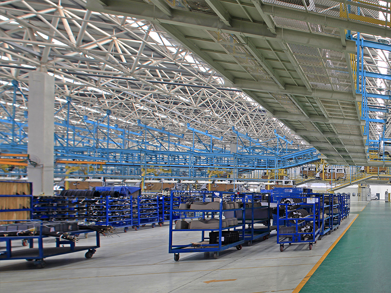 工厂用钢结构空间框架