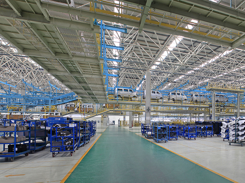 工厂用钢结构空间框架