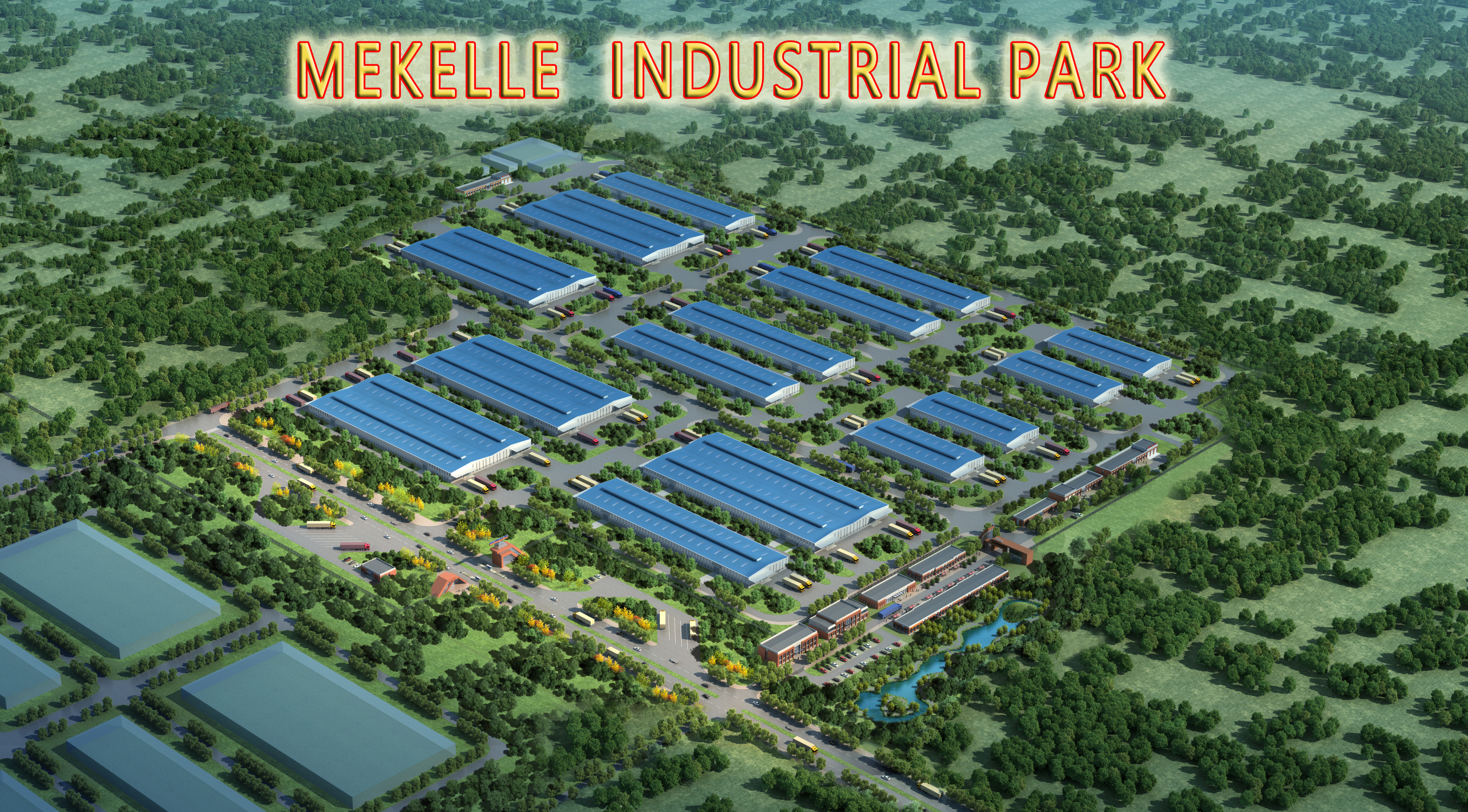 industrial park steel structure factory buildings