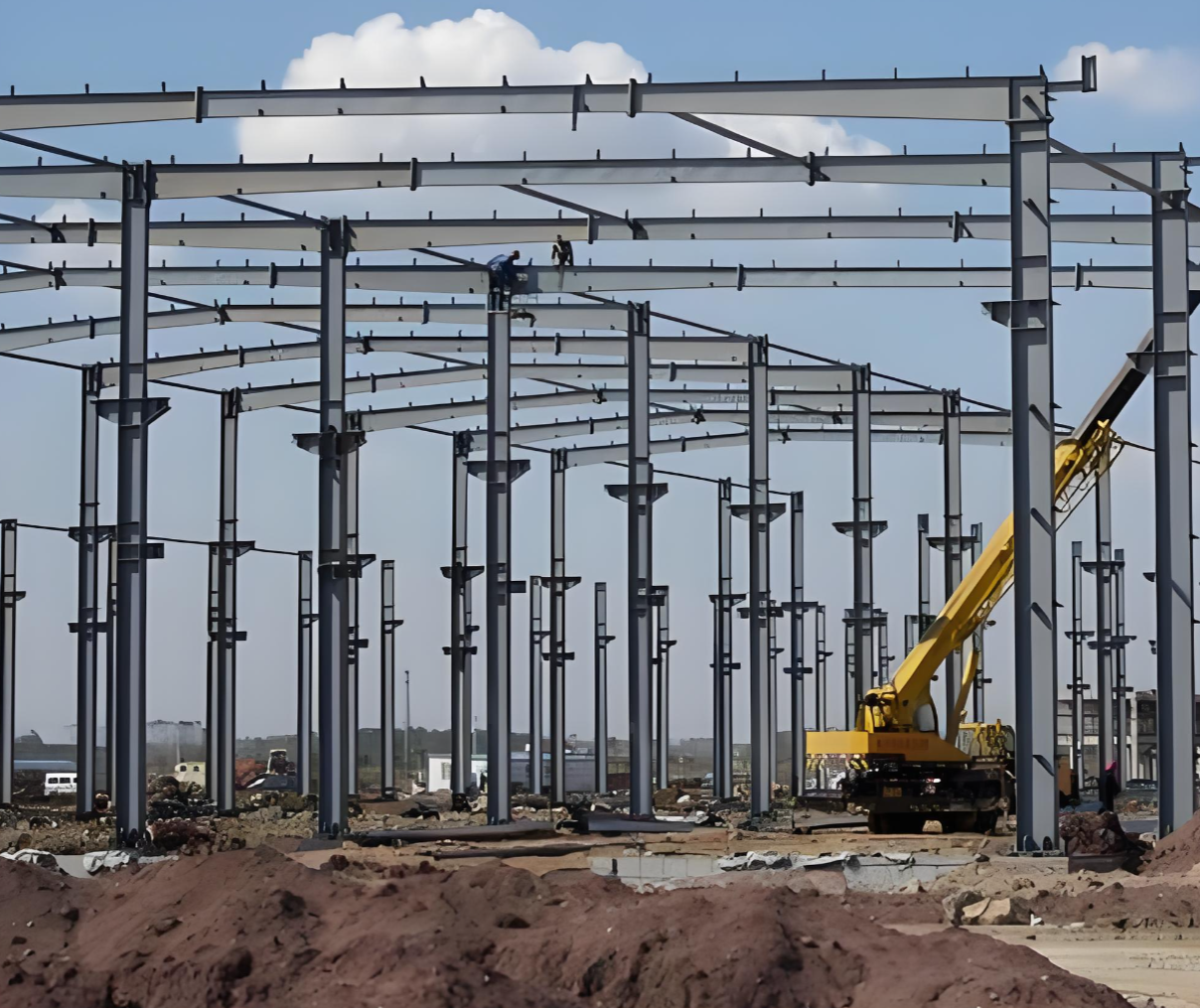 可伸缩屋顶钢结构