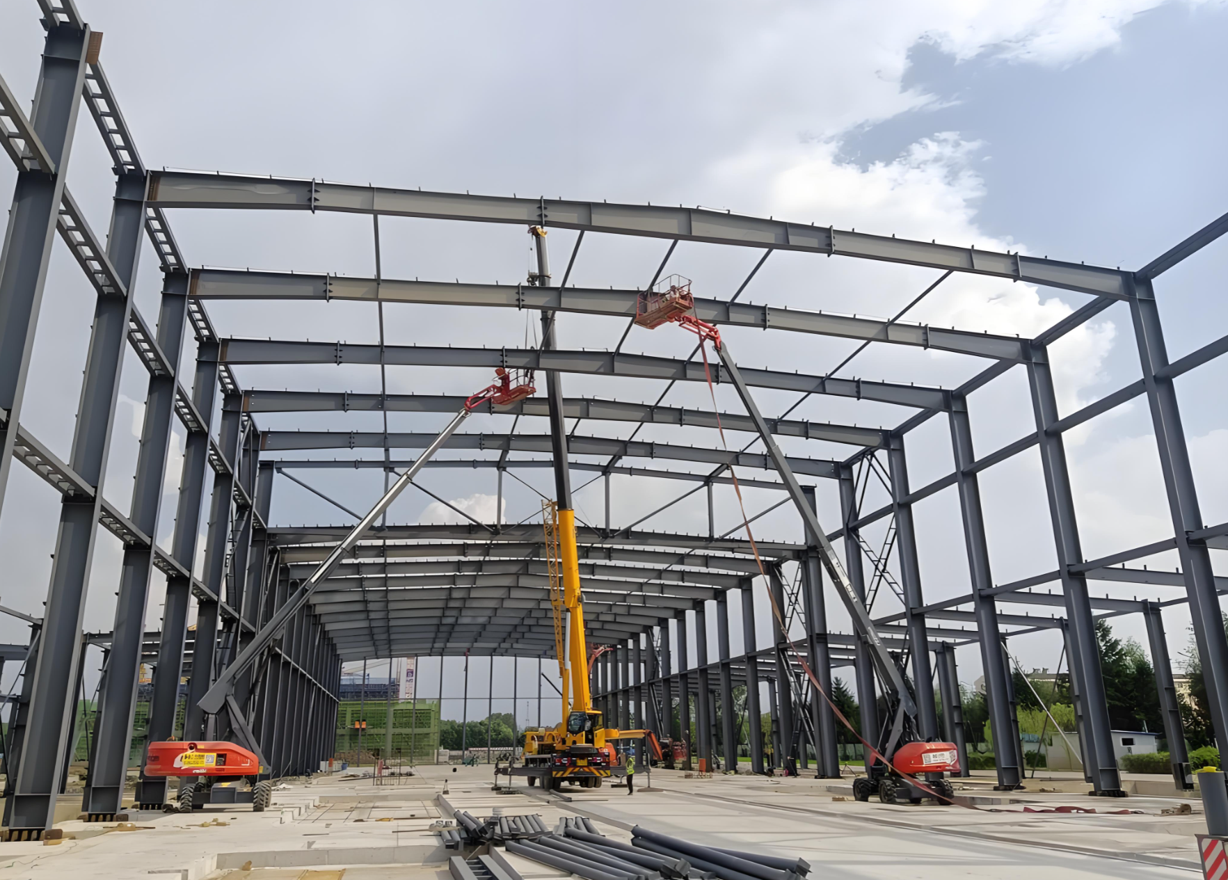 Power plant steel fabrication