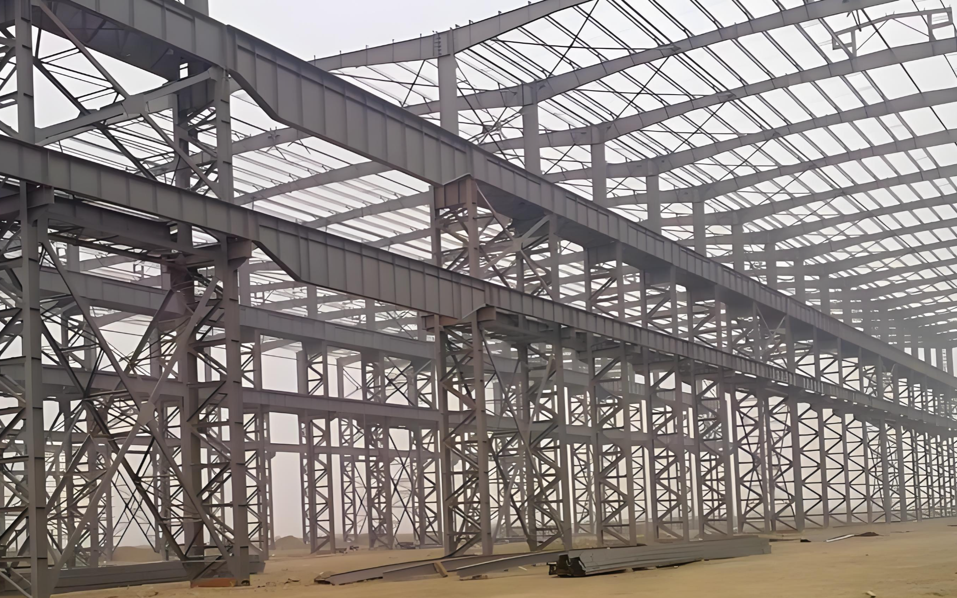 Steel components for power plants