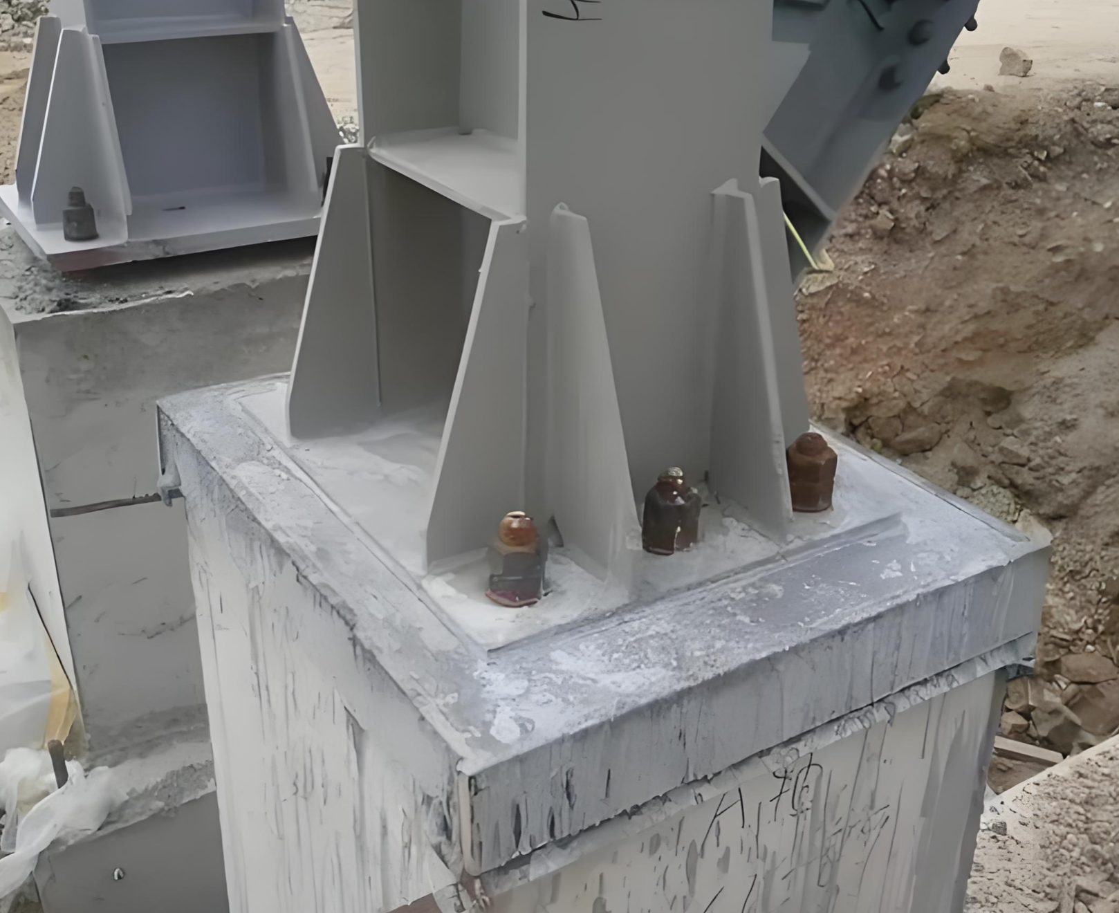 Steel Structure Base Plate Corrosion