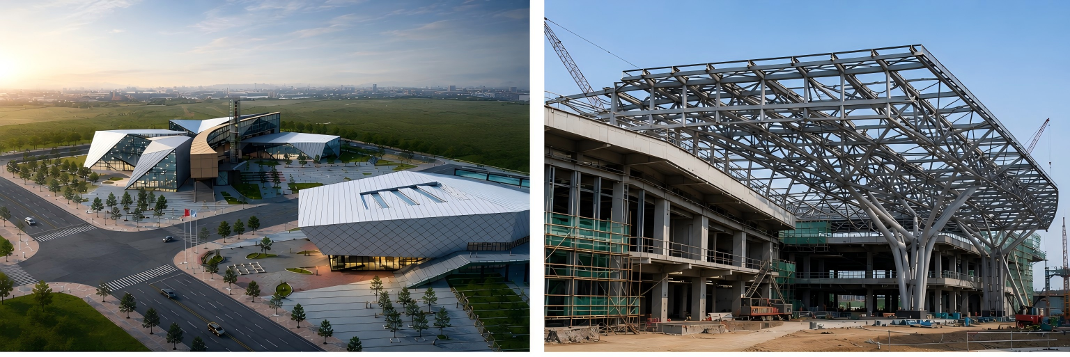Cultural Center Steel Structure