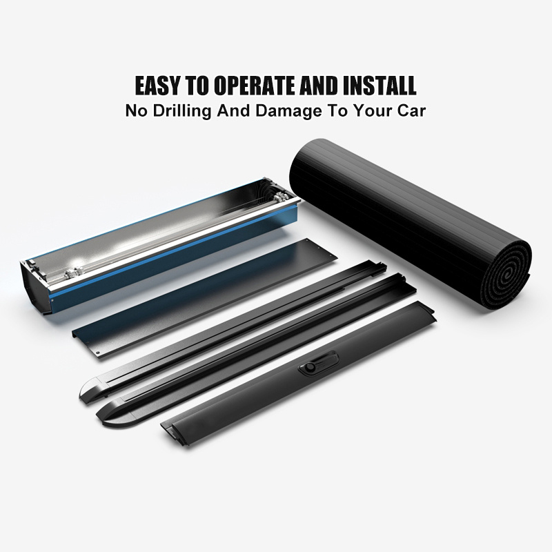 Custom Aluminum Retractable Tonneau Cover For Pickup Trucks