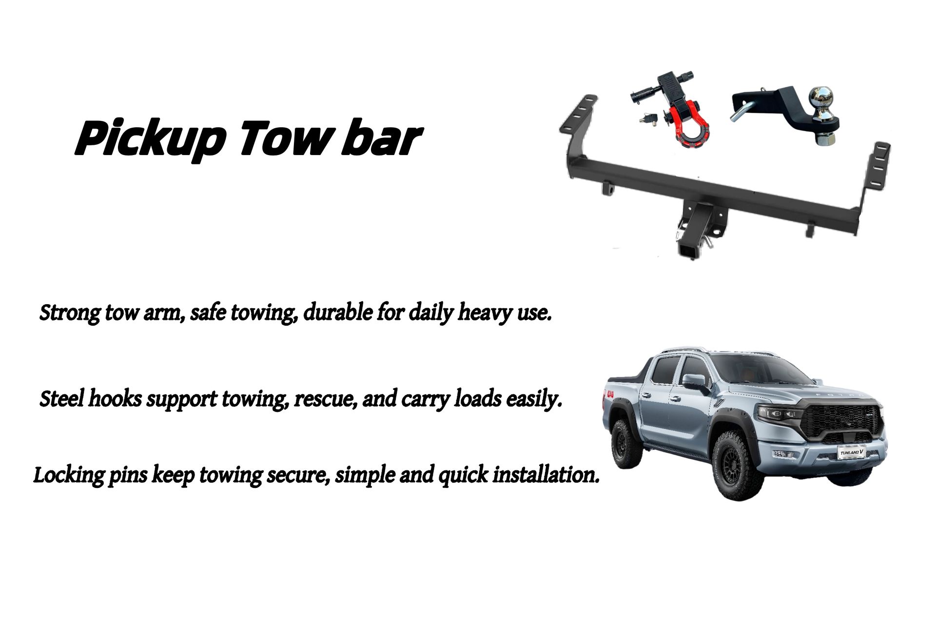 Heavy Duty Truck Tow Bar For Pickup
