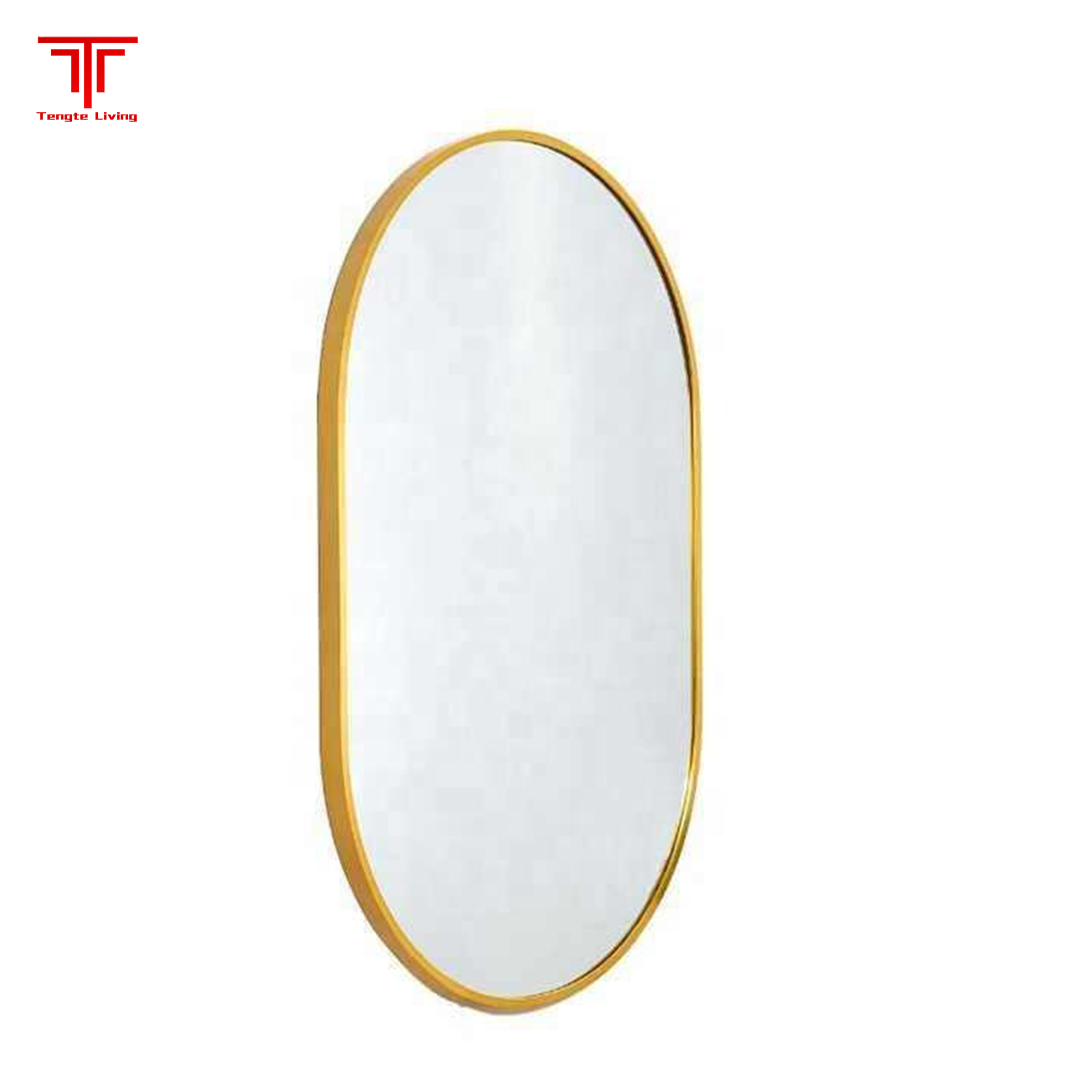 Oval Beveled Shatterproof Mirror