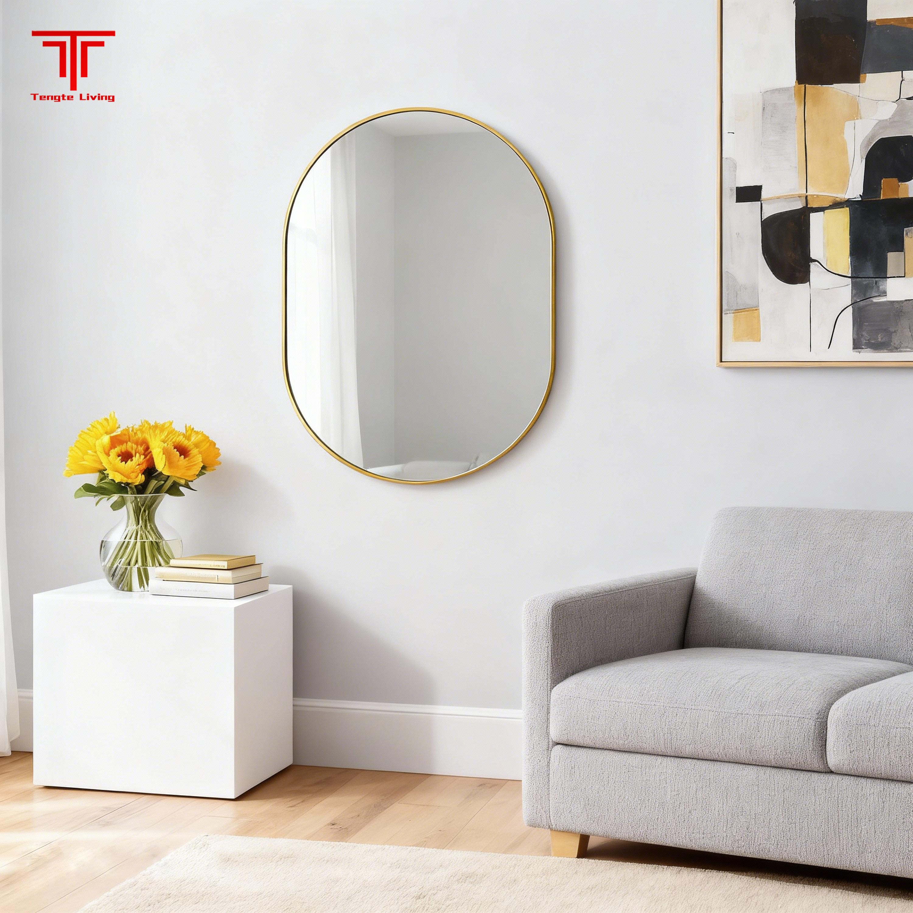 Gold Demister Bathroom Mirror