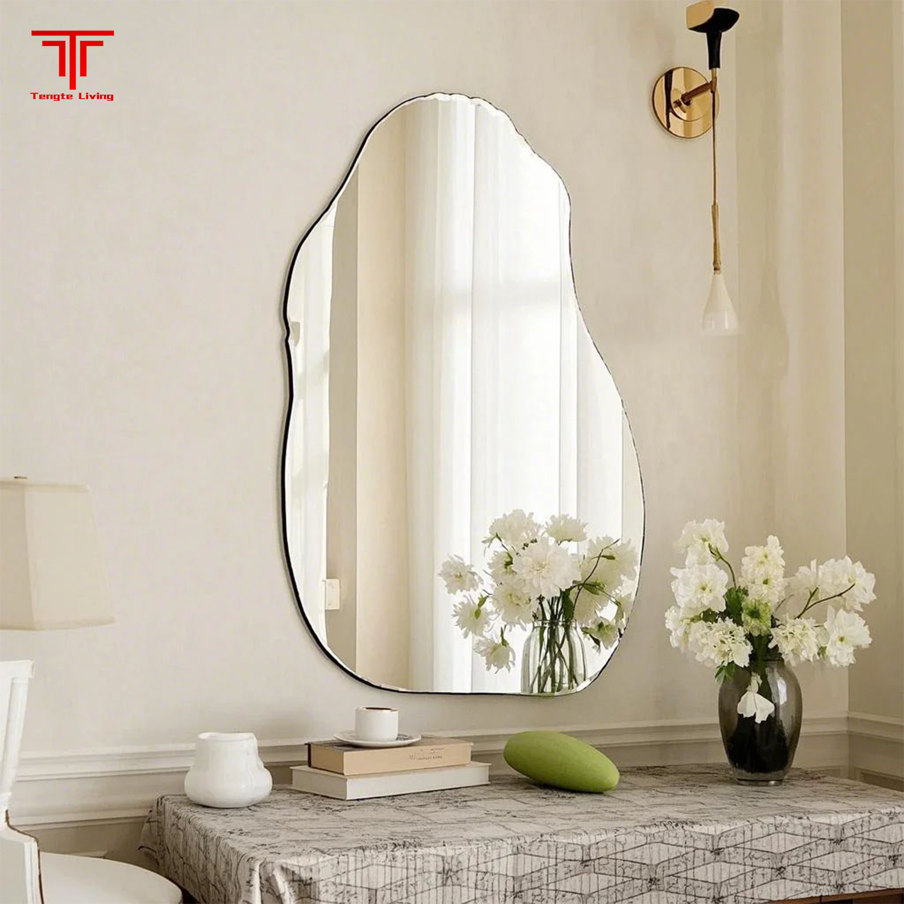 Gold Demister Bathroom Mirror