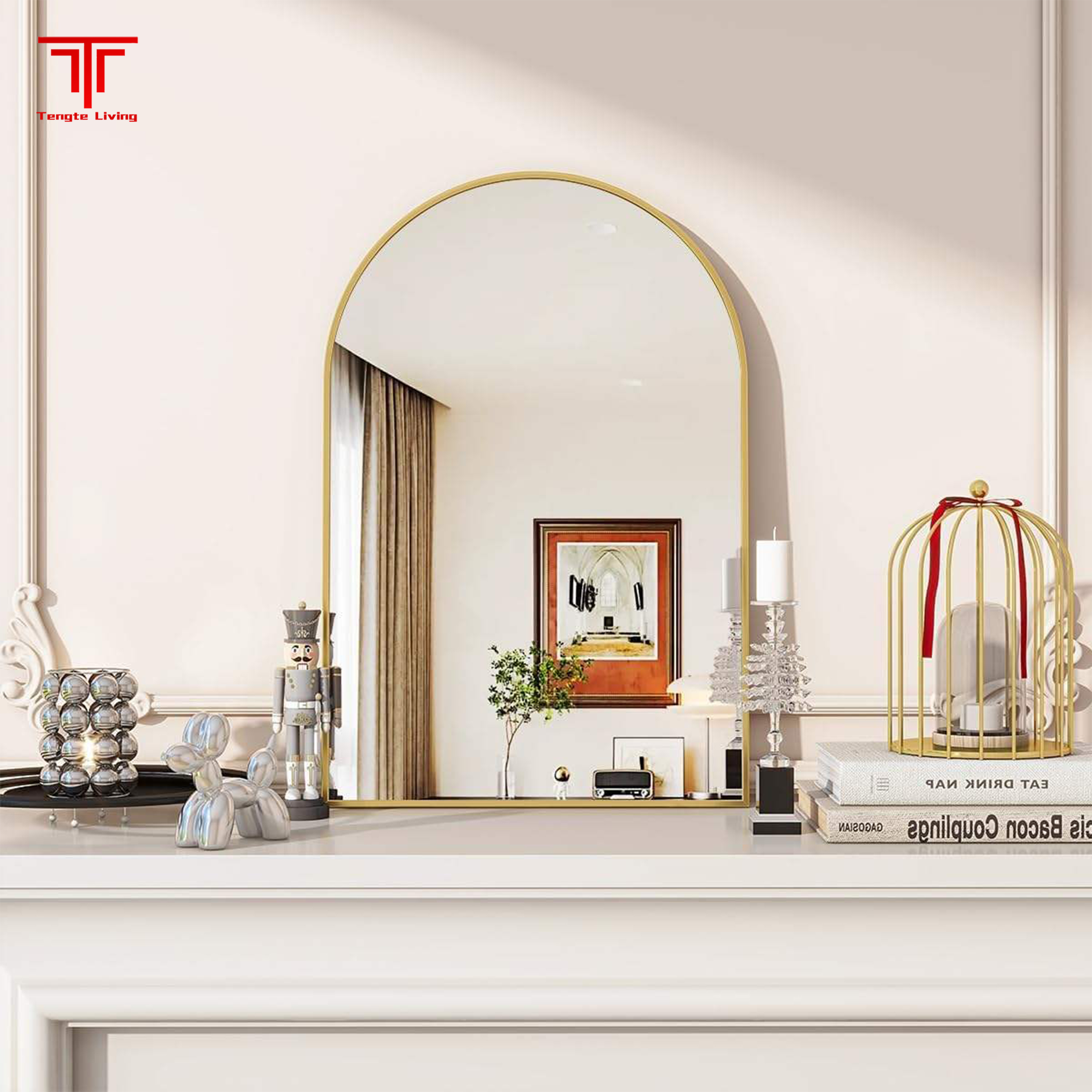 Gold Demister Bathroom Mirror