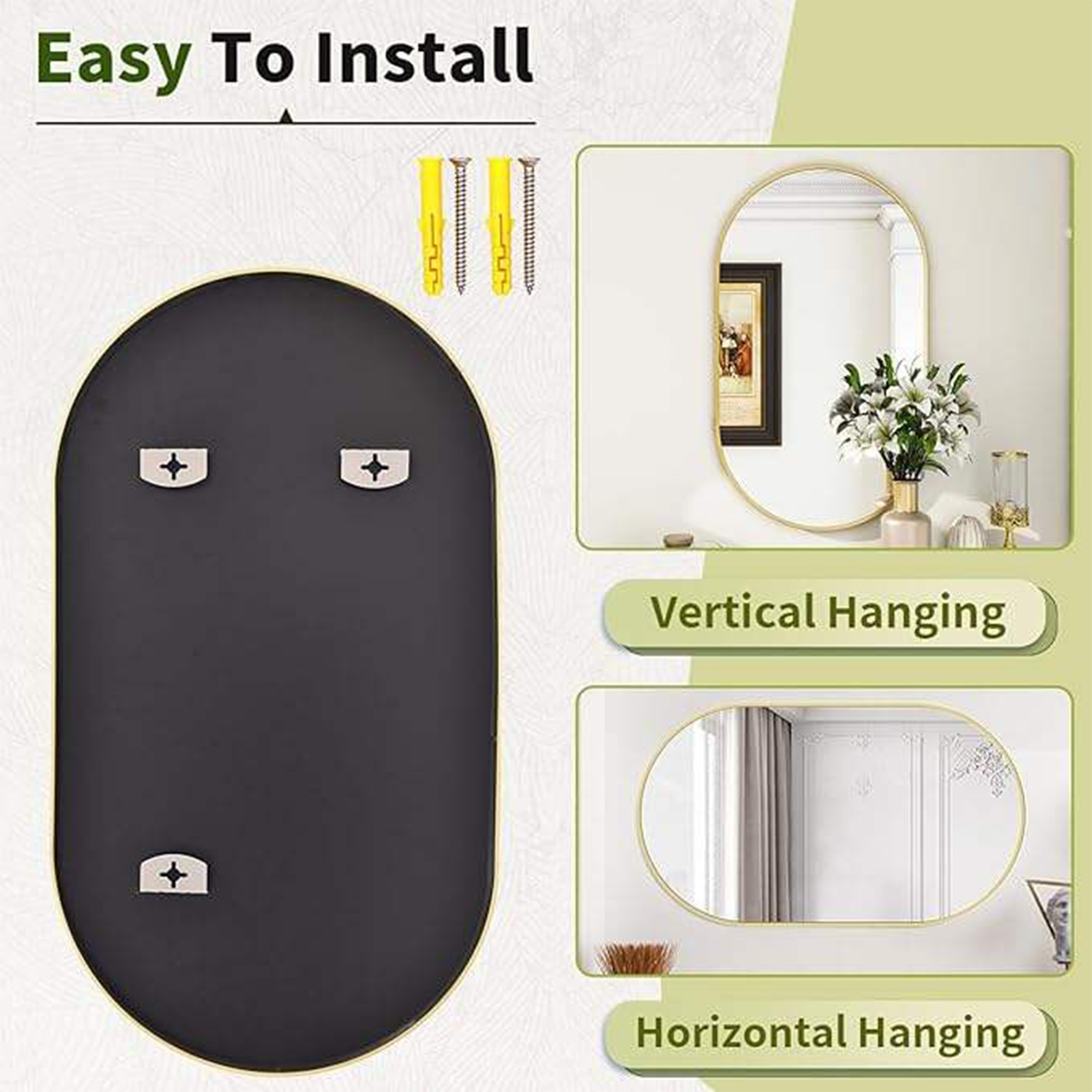 Gold Demister Bathroom Mirror