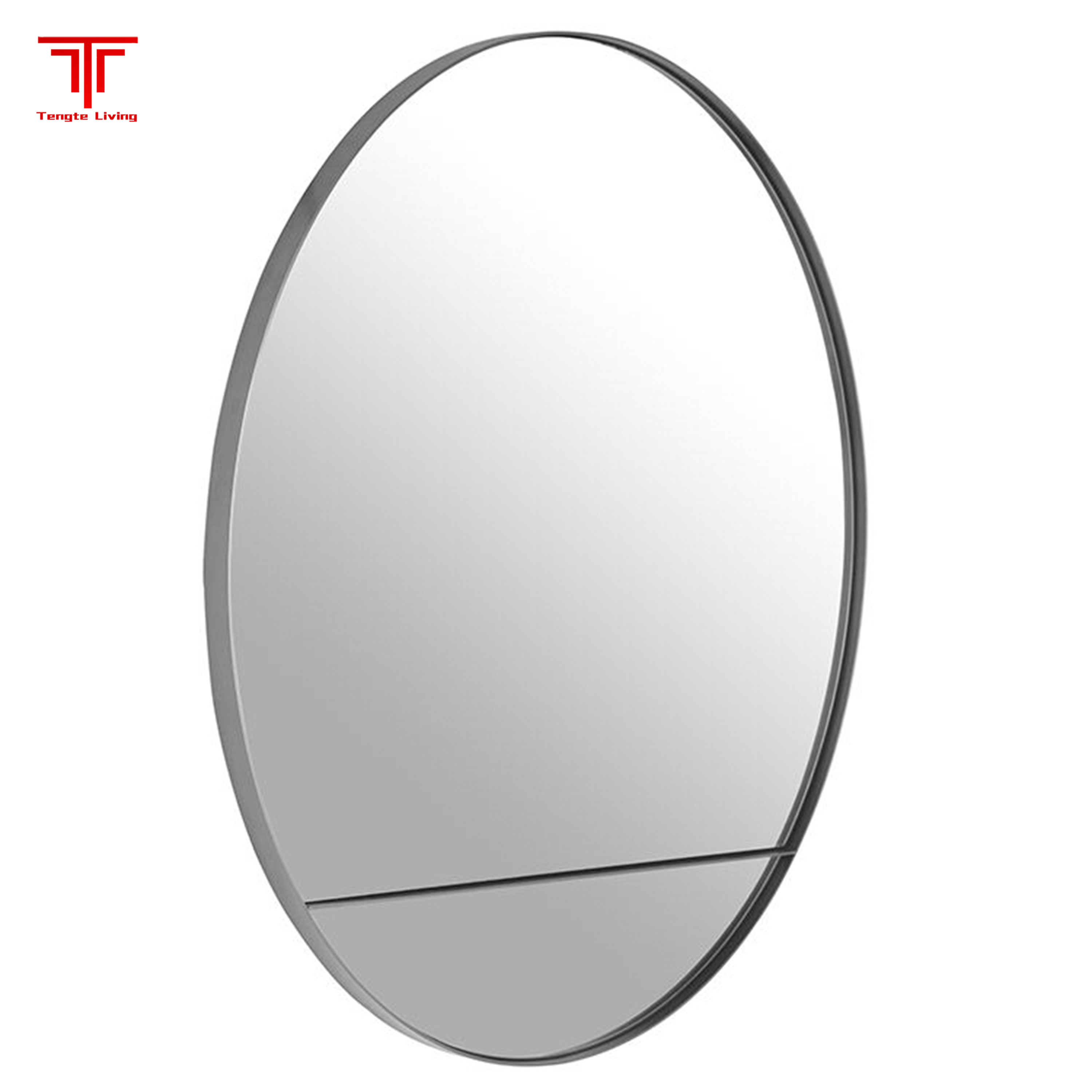 Luxury Silver Circle Bathroom Mirror