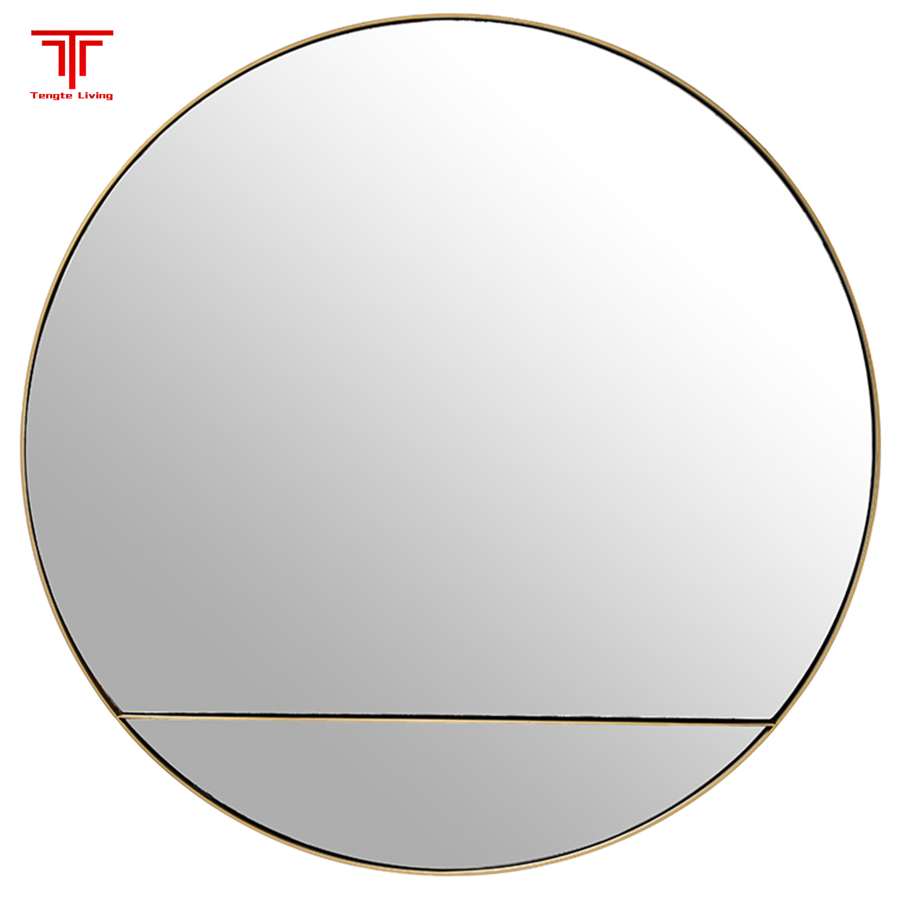 Luxury Silver Circle Bathroom Mirror