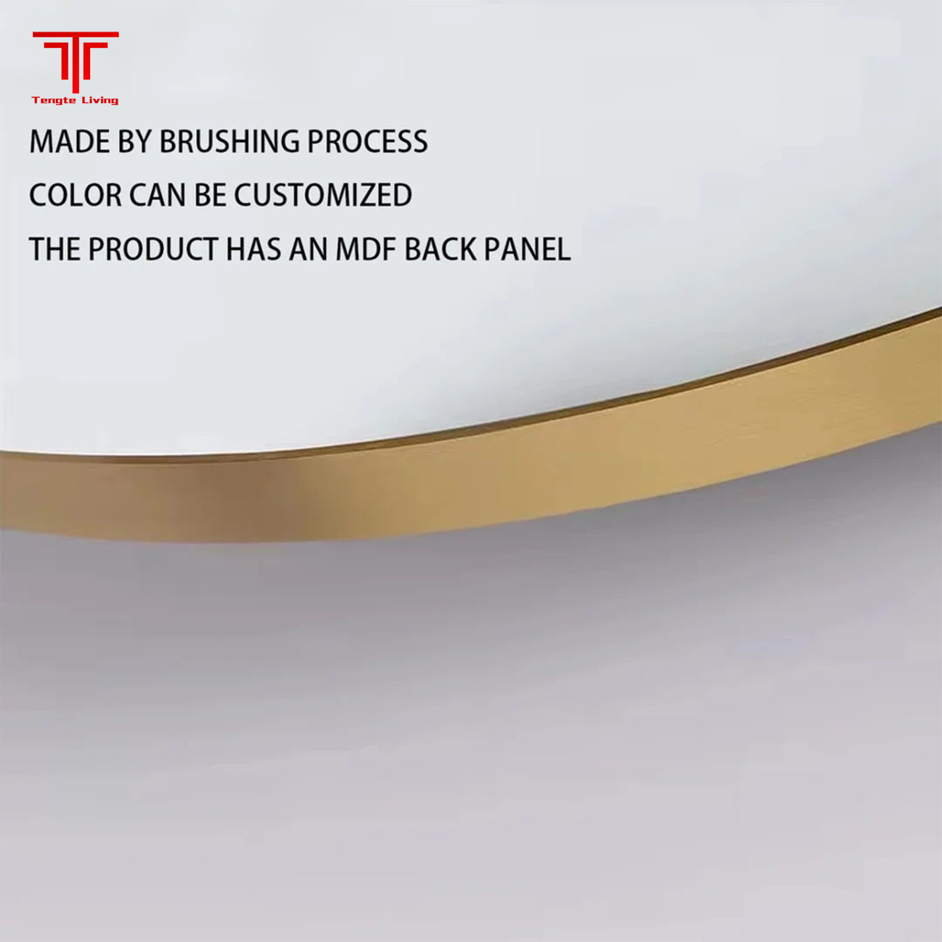 Matte Irregular Bathroom Mirror