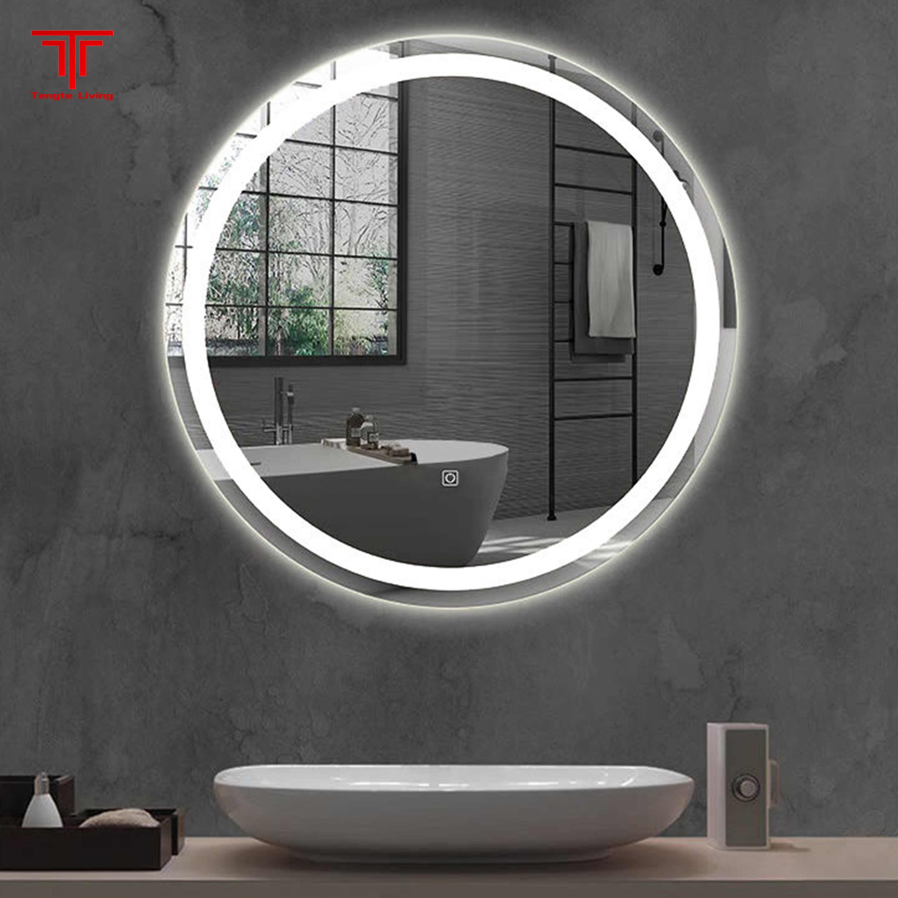 Round Bathroom Mirror With Lights