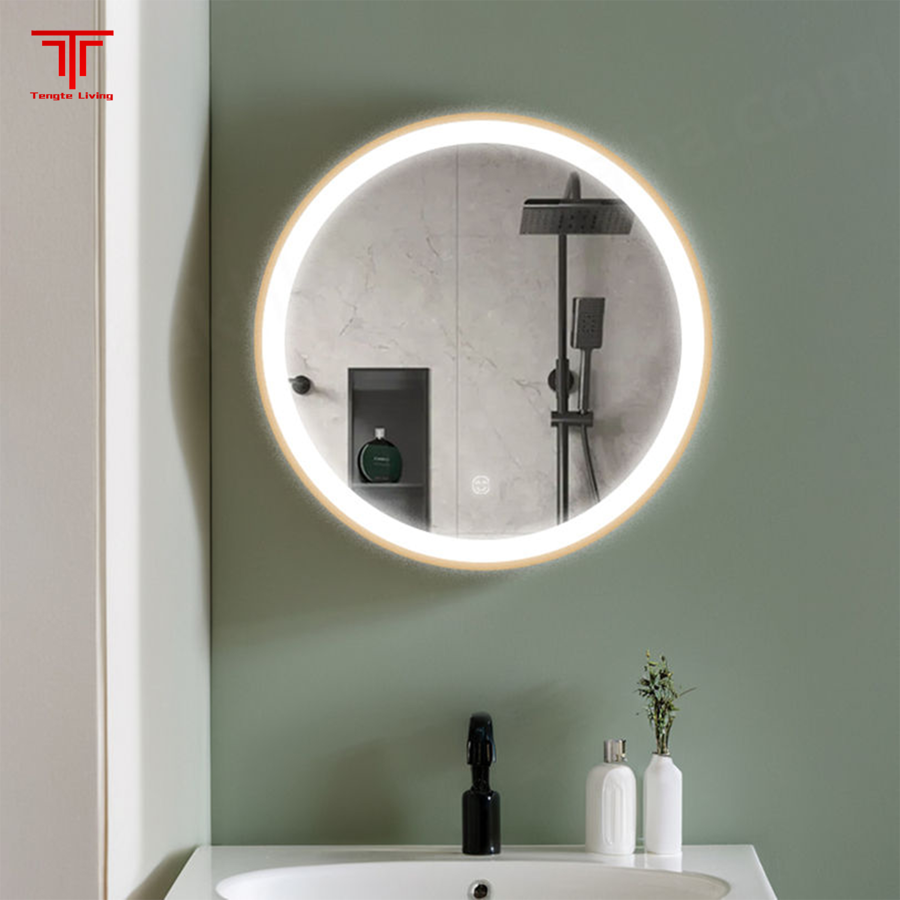 Round Bathroom Mirror With Lights