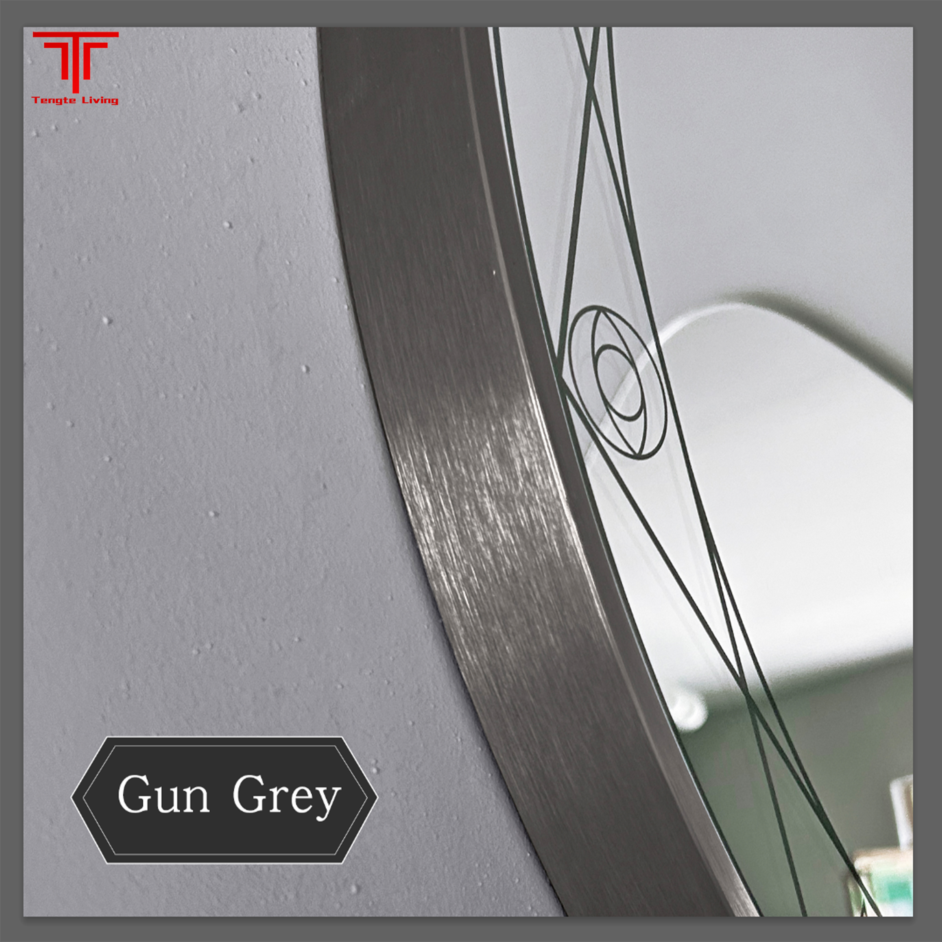 Circle Lighted Backlit Bathroom Mirror