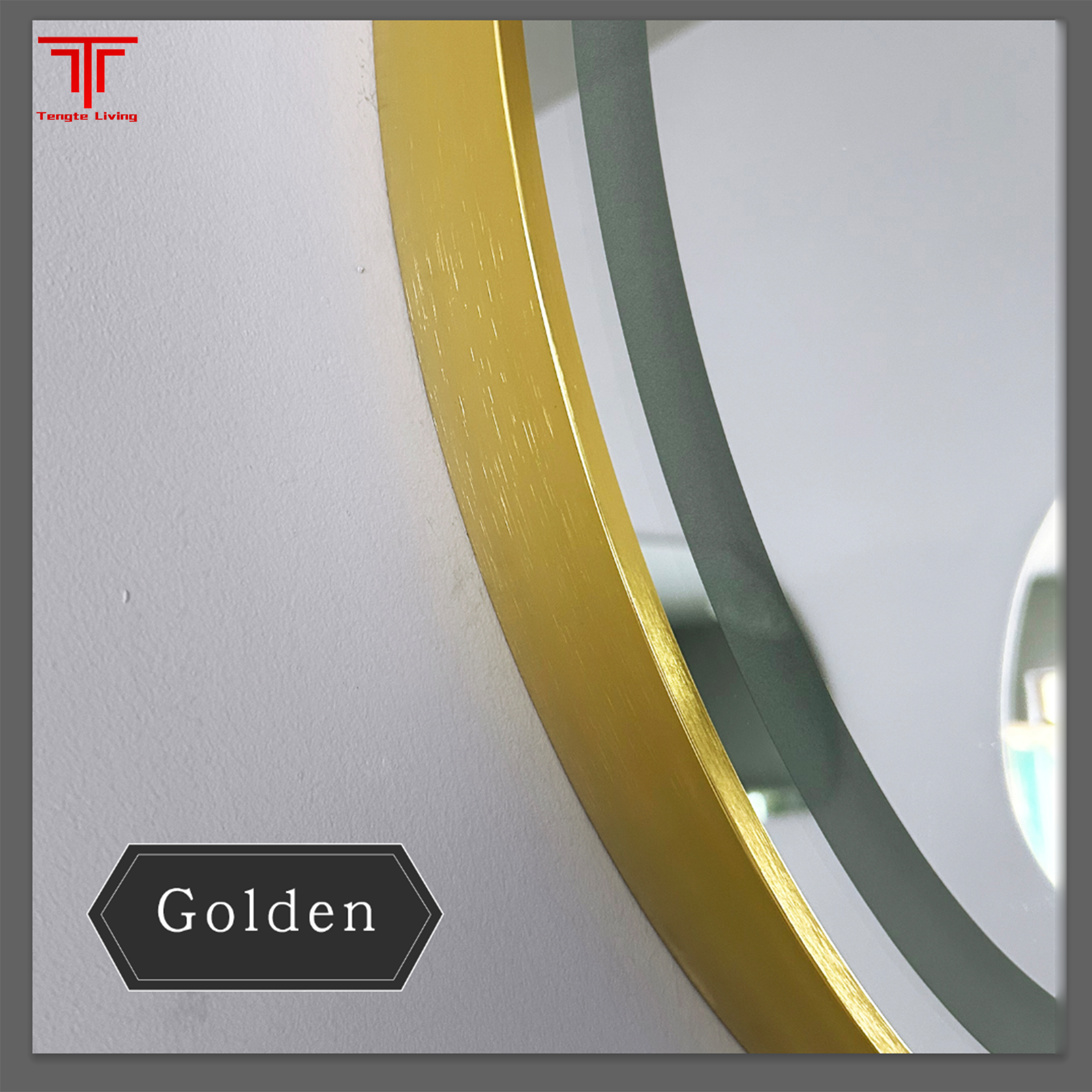 Circle Lighted Backlit Bathroom Mirror