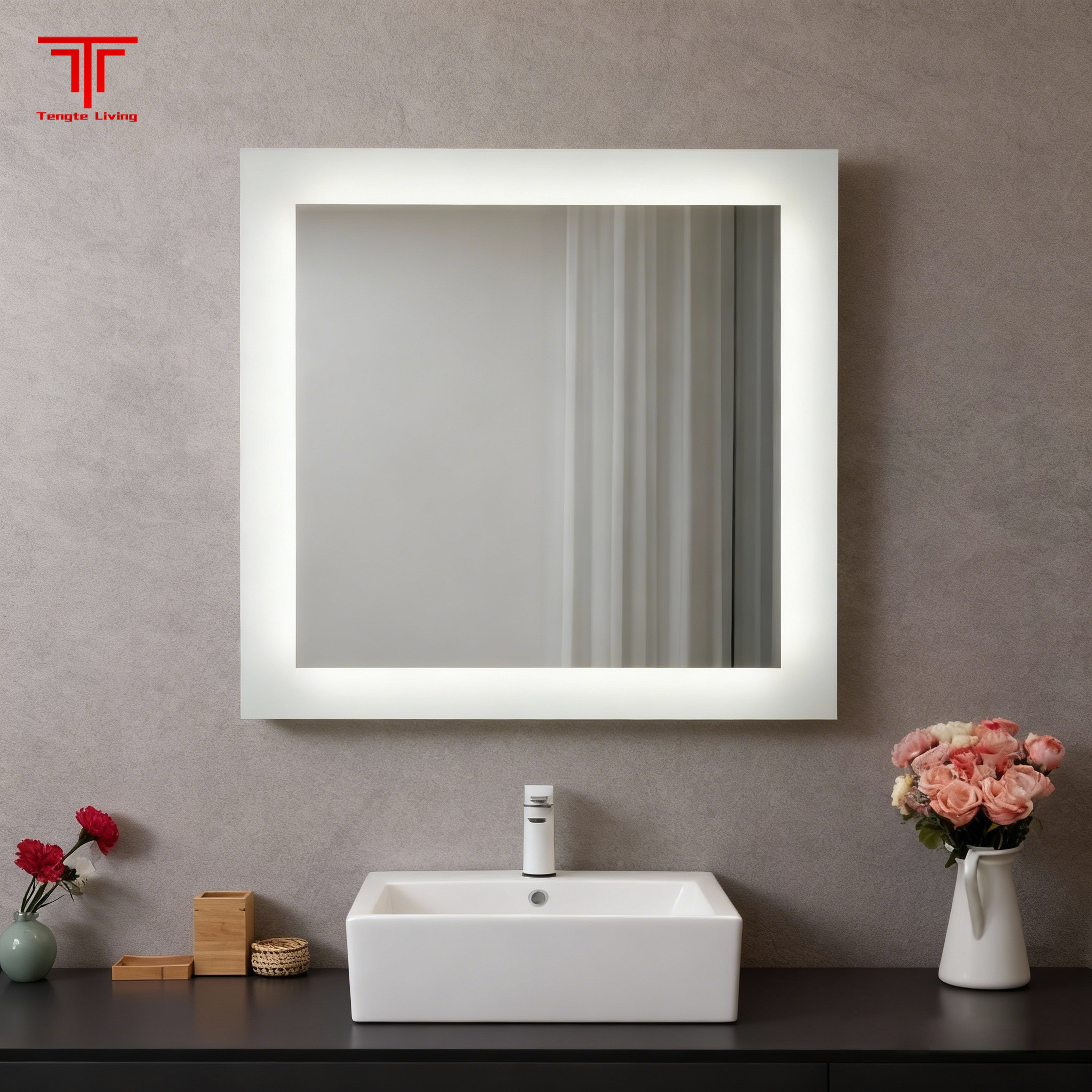 Fogless Hanging Illuminated Mirror