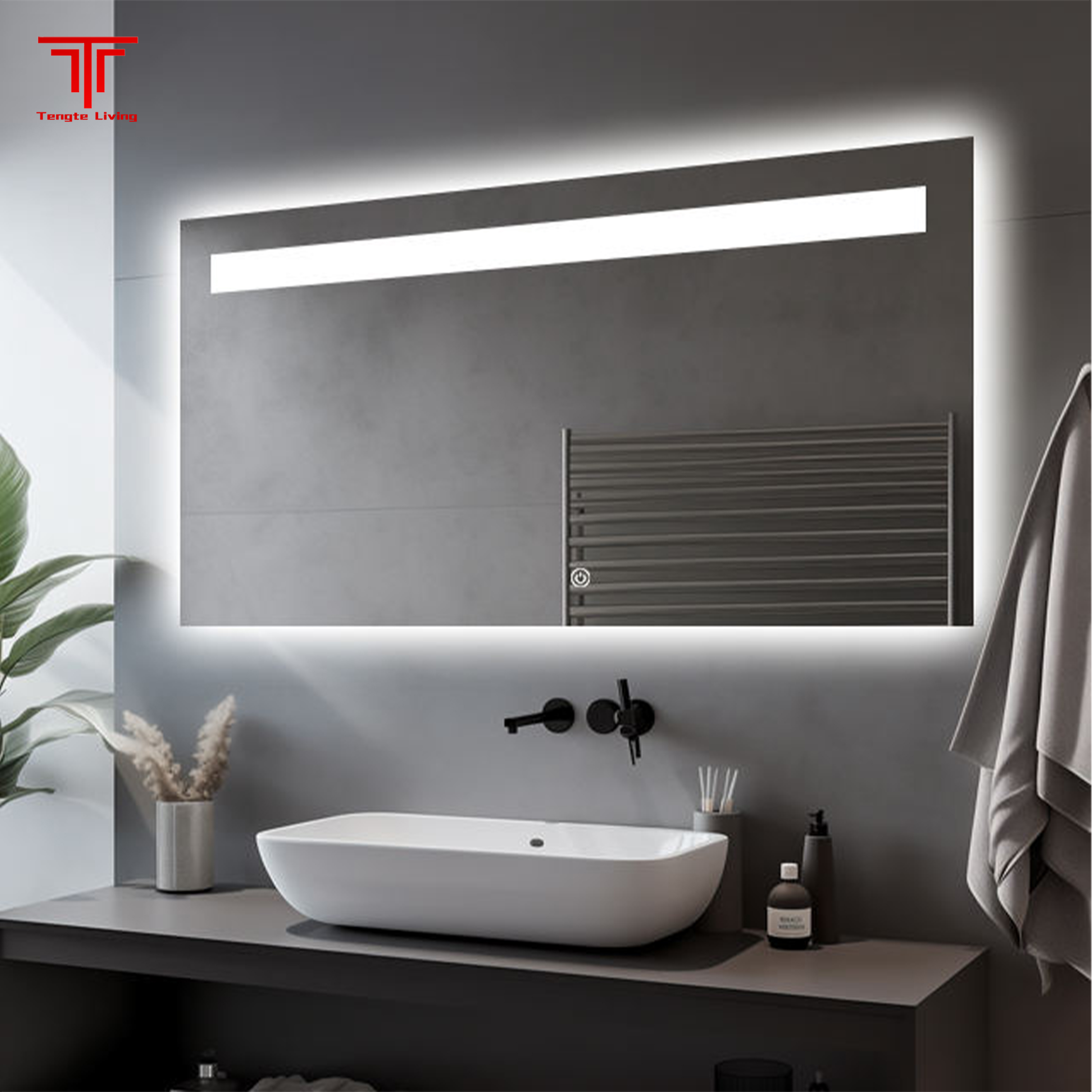 Heated Frameless Master Bath Mirrors