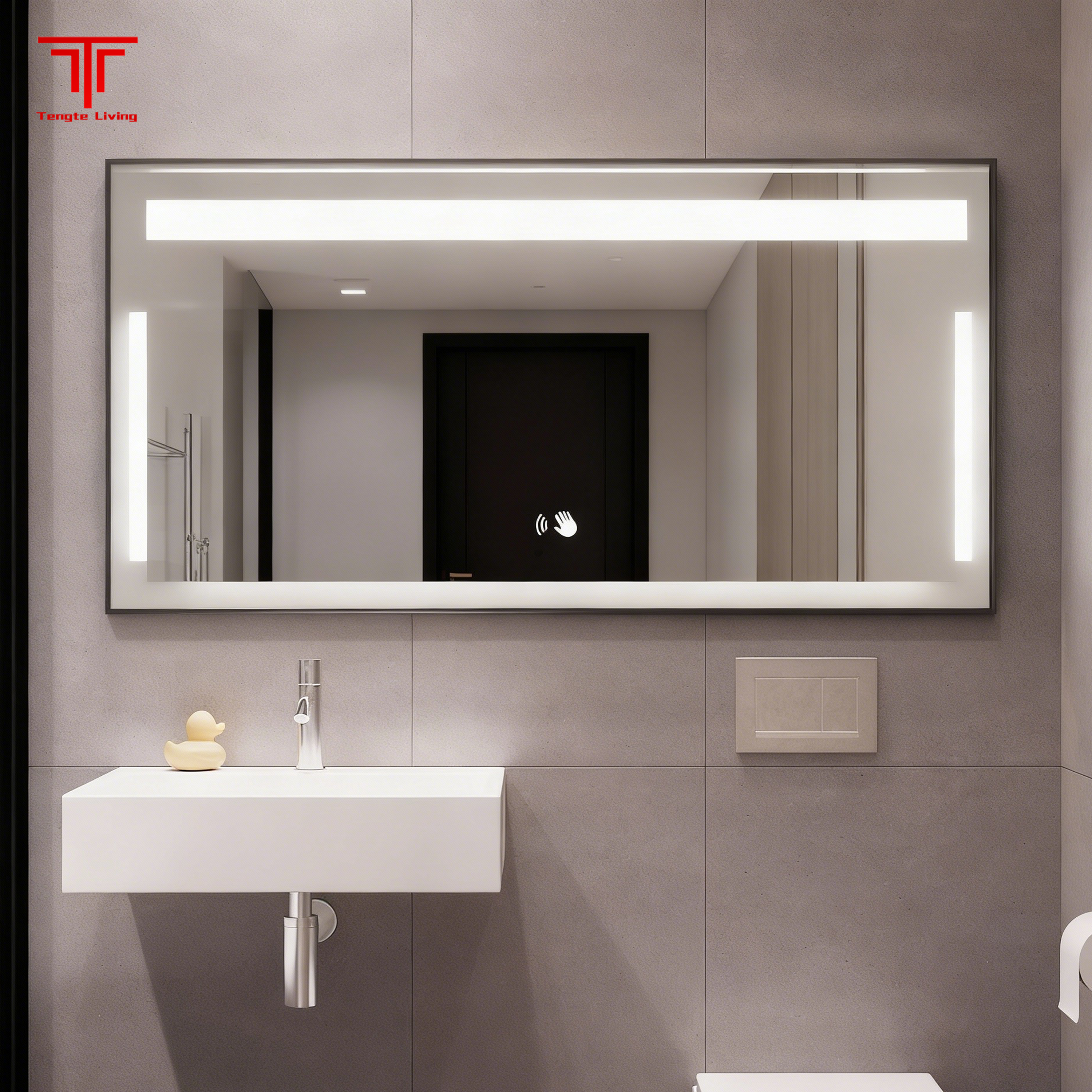 Heated Frameless Master Bath Mirrors
