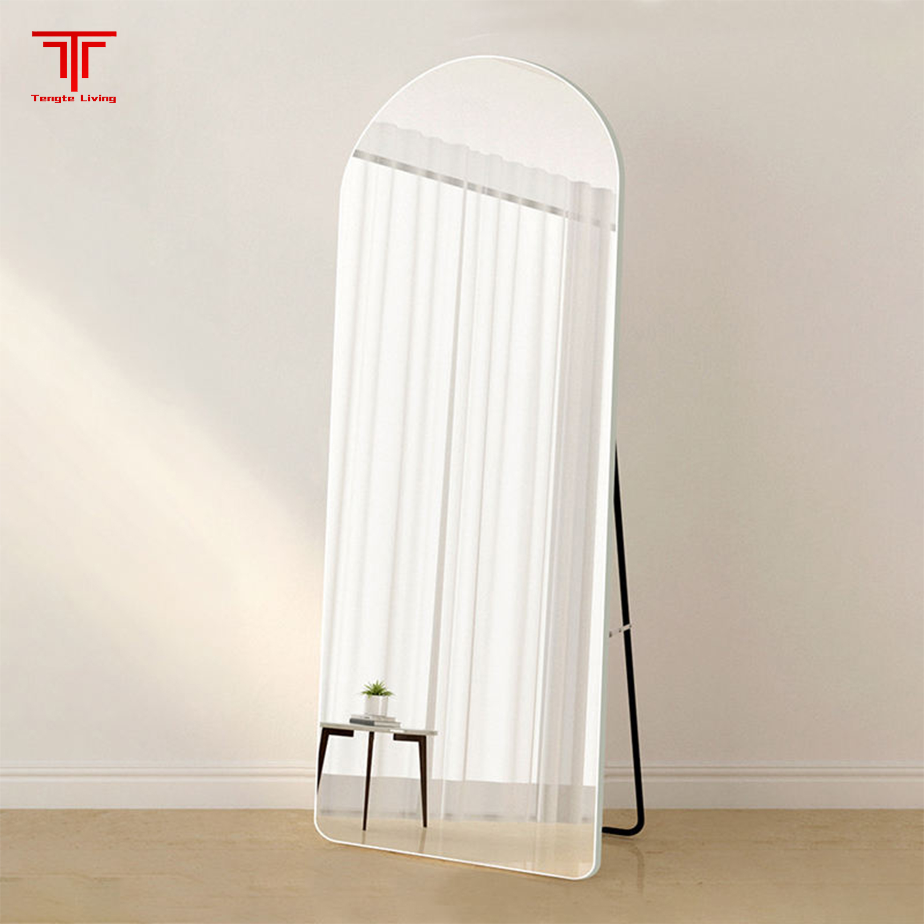 Gold Floor Standing Mirror