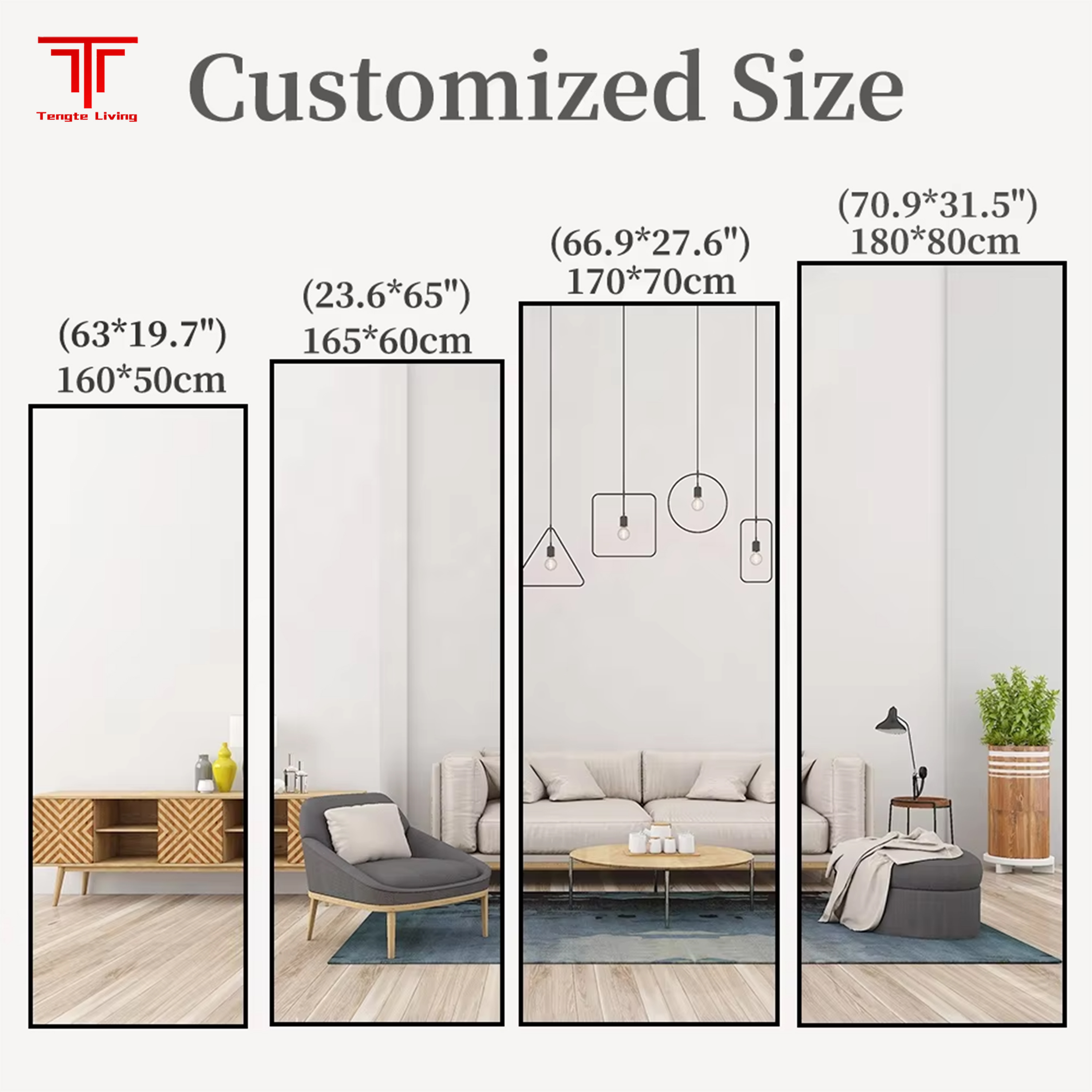 Large Full Length Floor Mirror