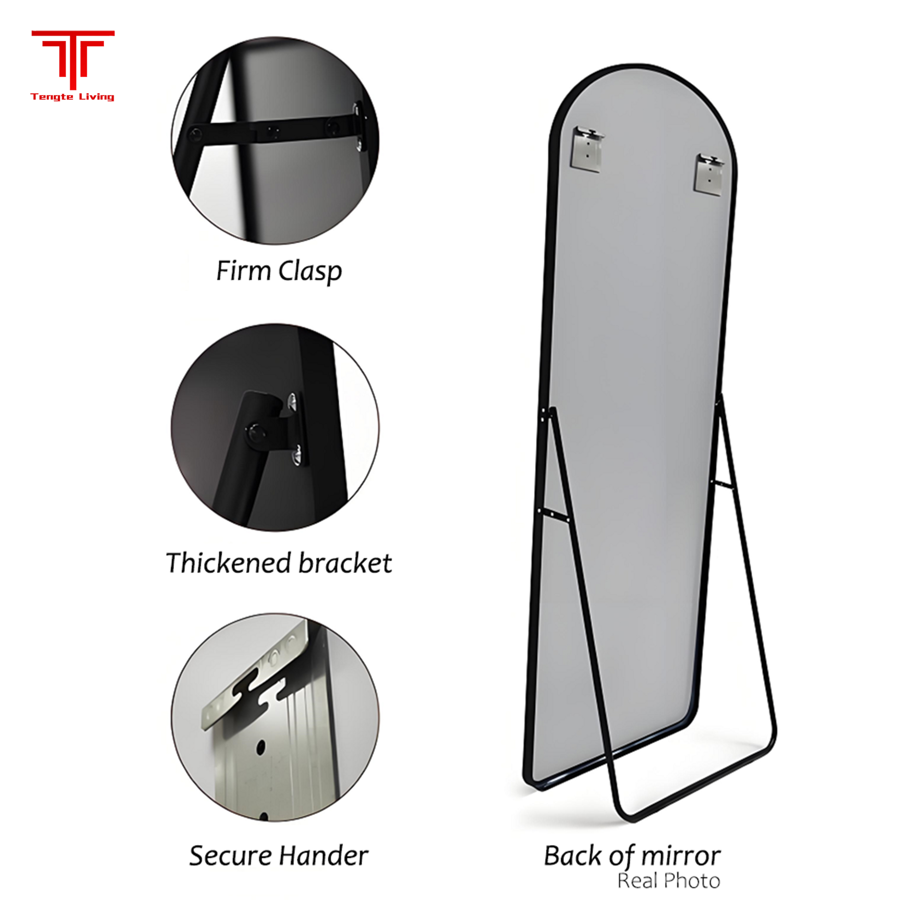 Arch Floor Standing Full Length Mirror