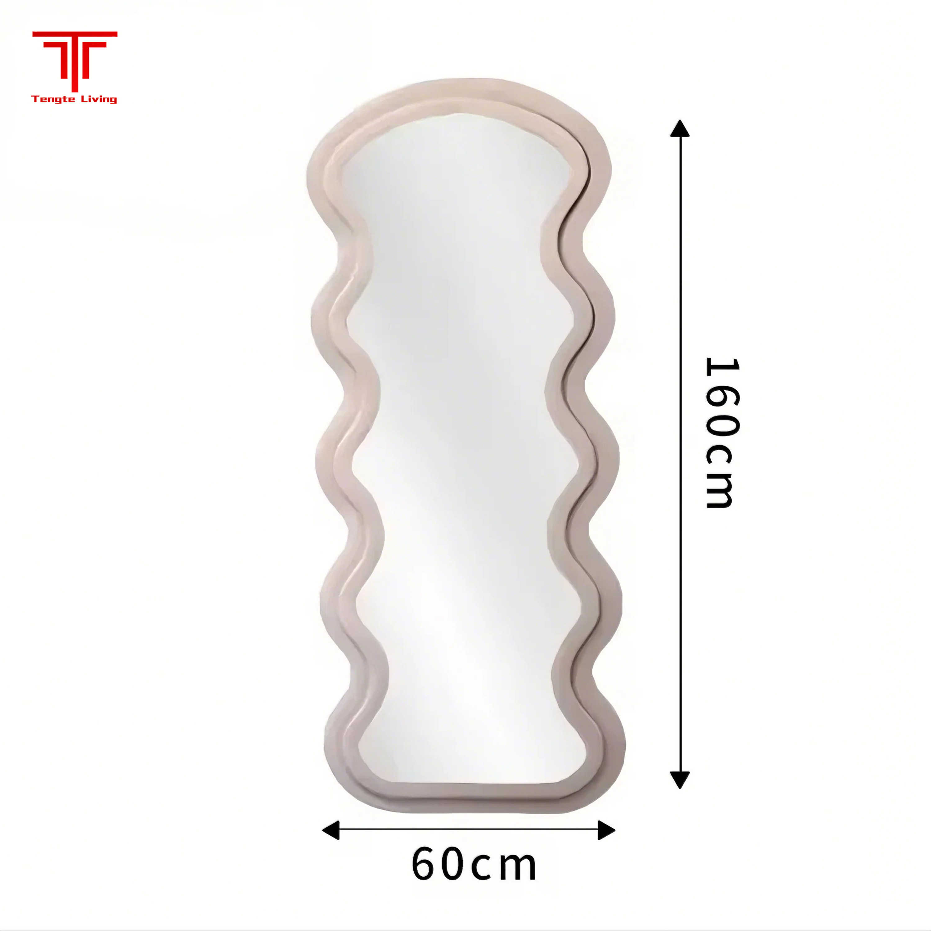 Wavy Full Body Standing Mirror