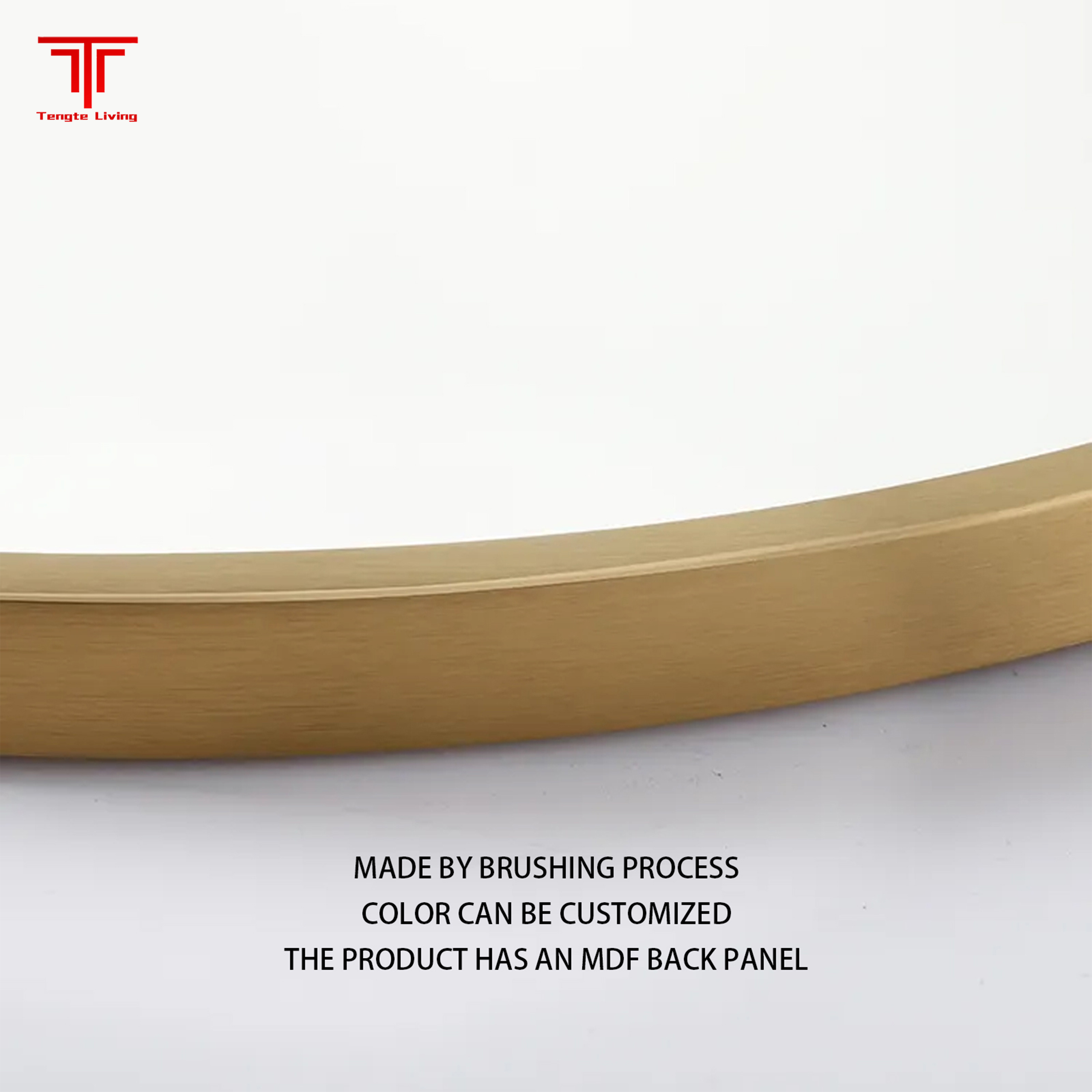 White Arched Bathroom Mirror