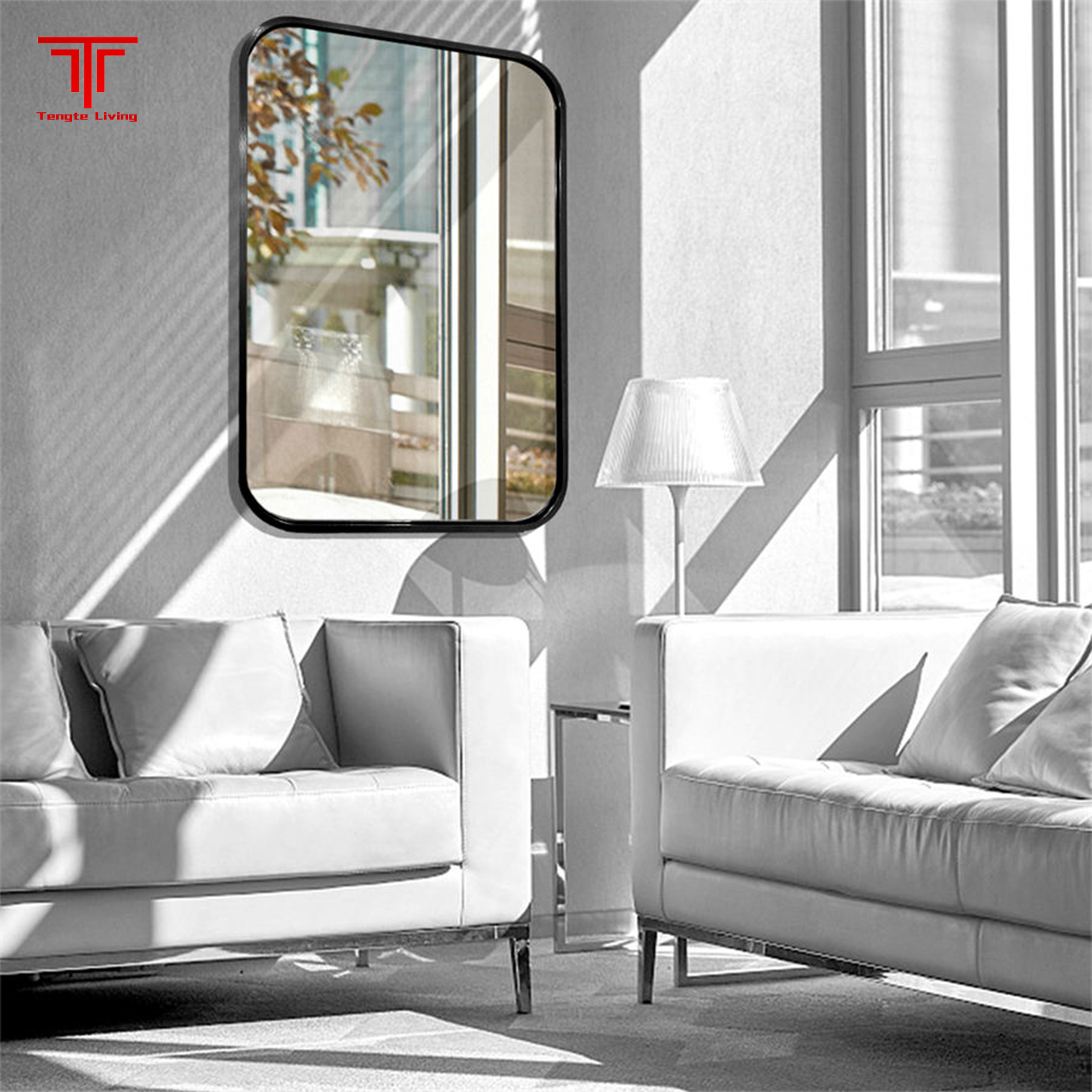 Metal Framed Wall Bathroom Mirrors