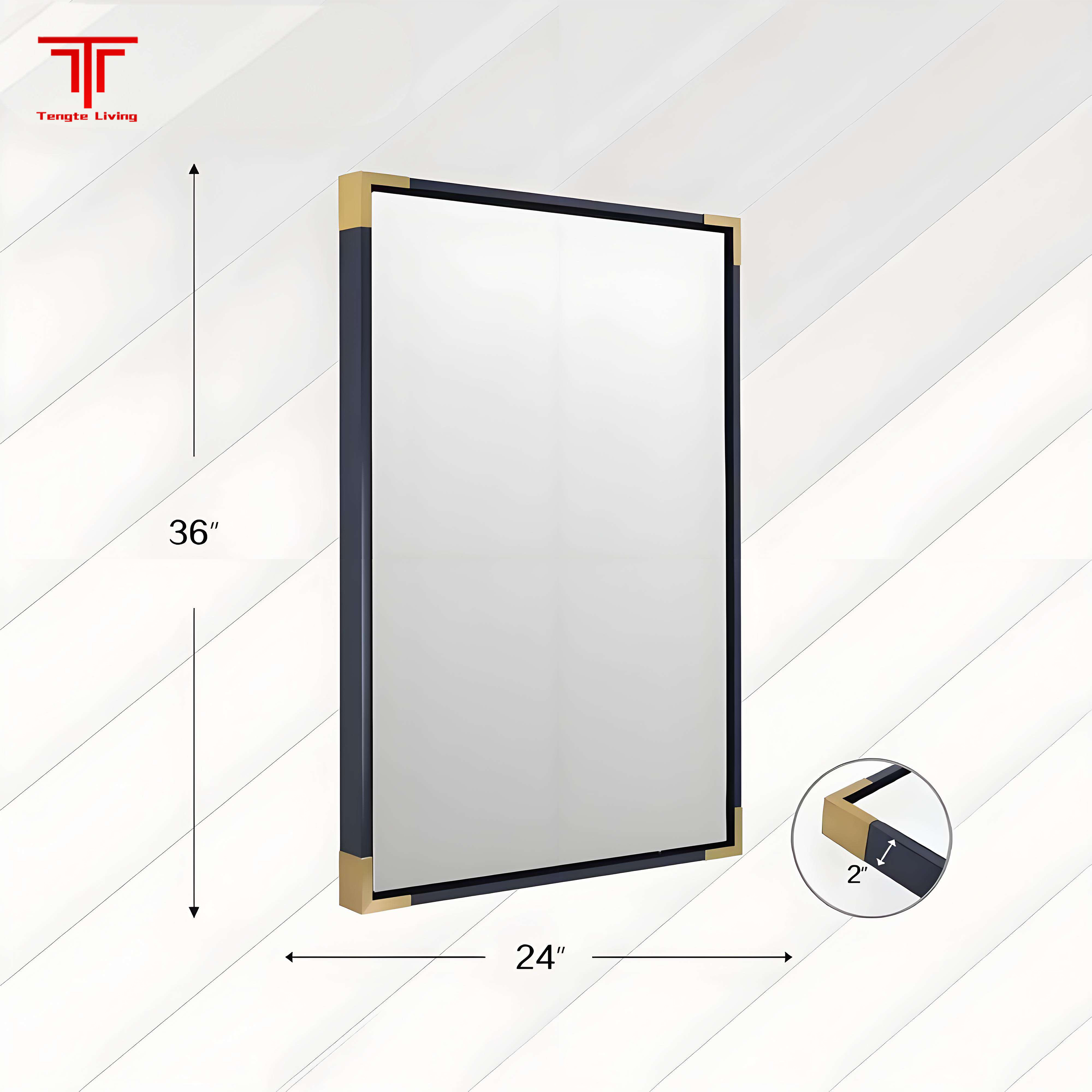 36×36silver Framed Mirror