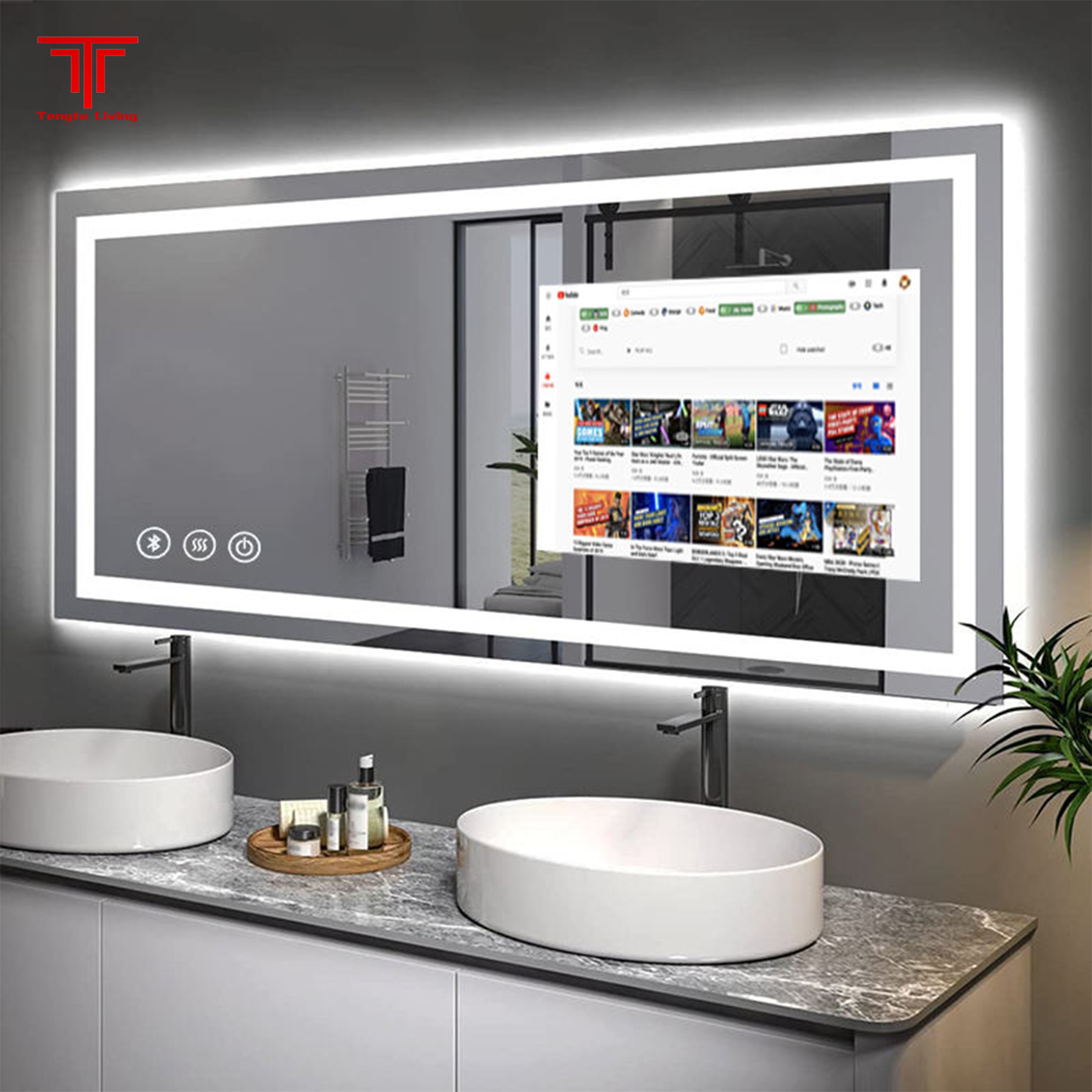 Customized Bathroom Vanity Mirror with Lights