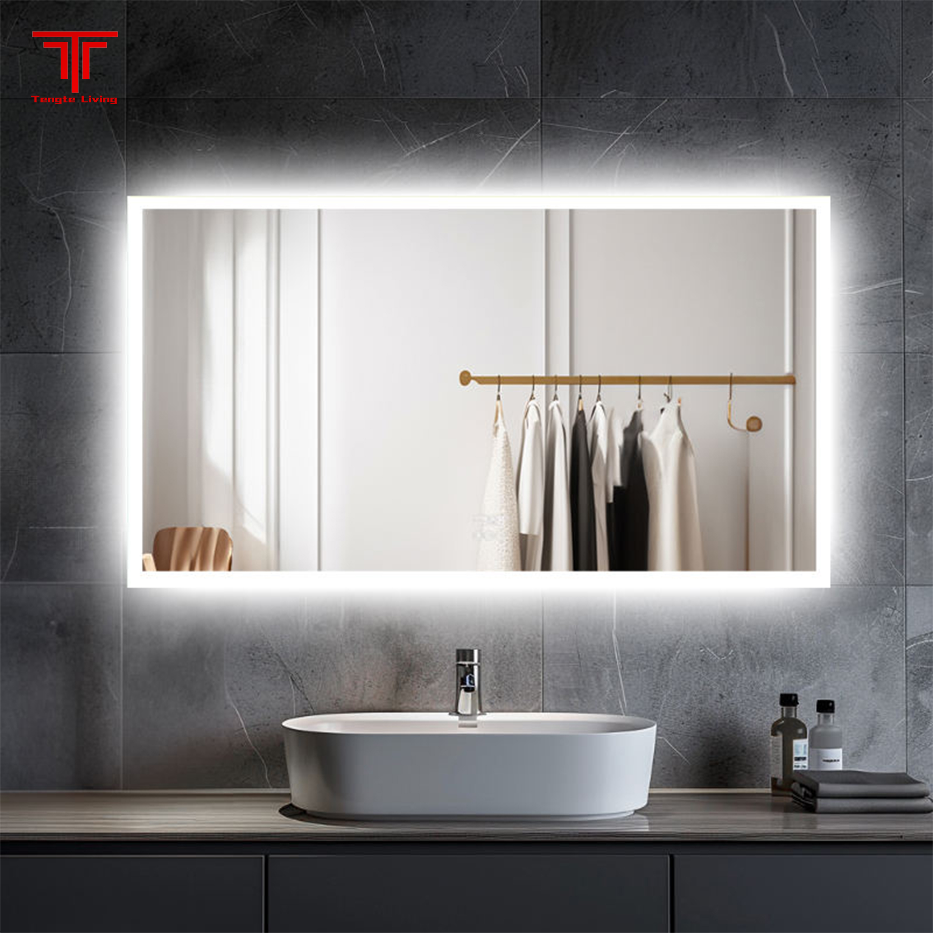 Customized Bathroom Vanity Mirror with Lights Customized Bathroom Vanity Mirror with Lights
