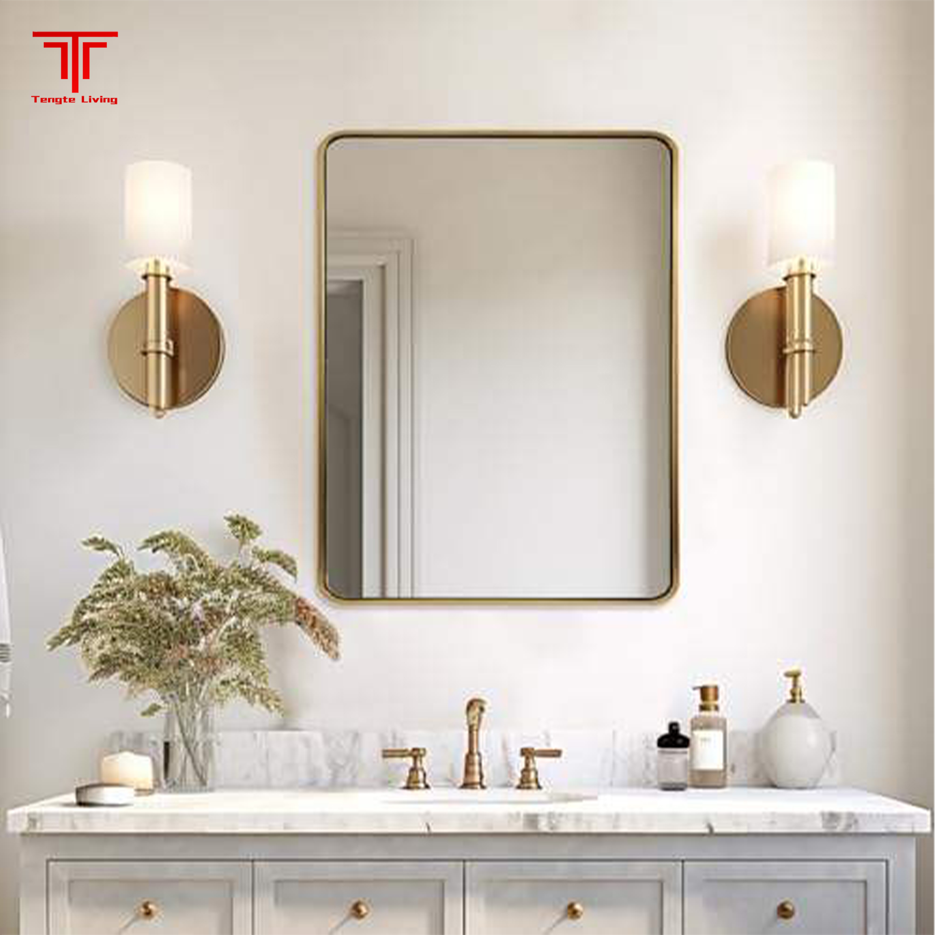 Customized Bathroom Standing Mirror with Lights Customized Bathroom Standing Mirror with Lights