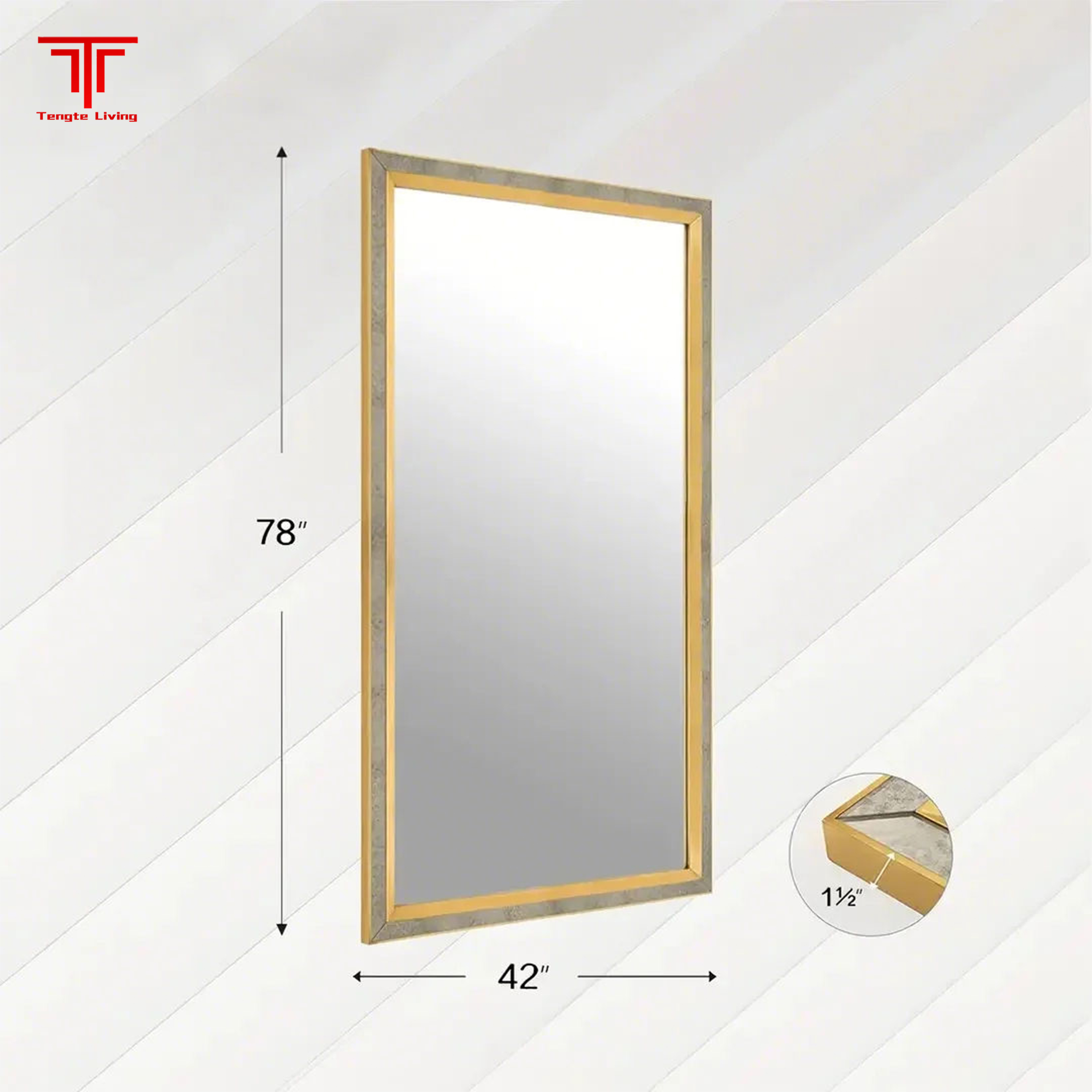 Customized Full Length Framed Mirror
