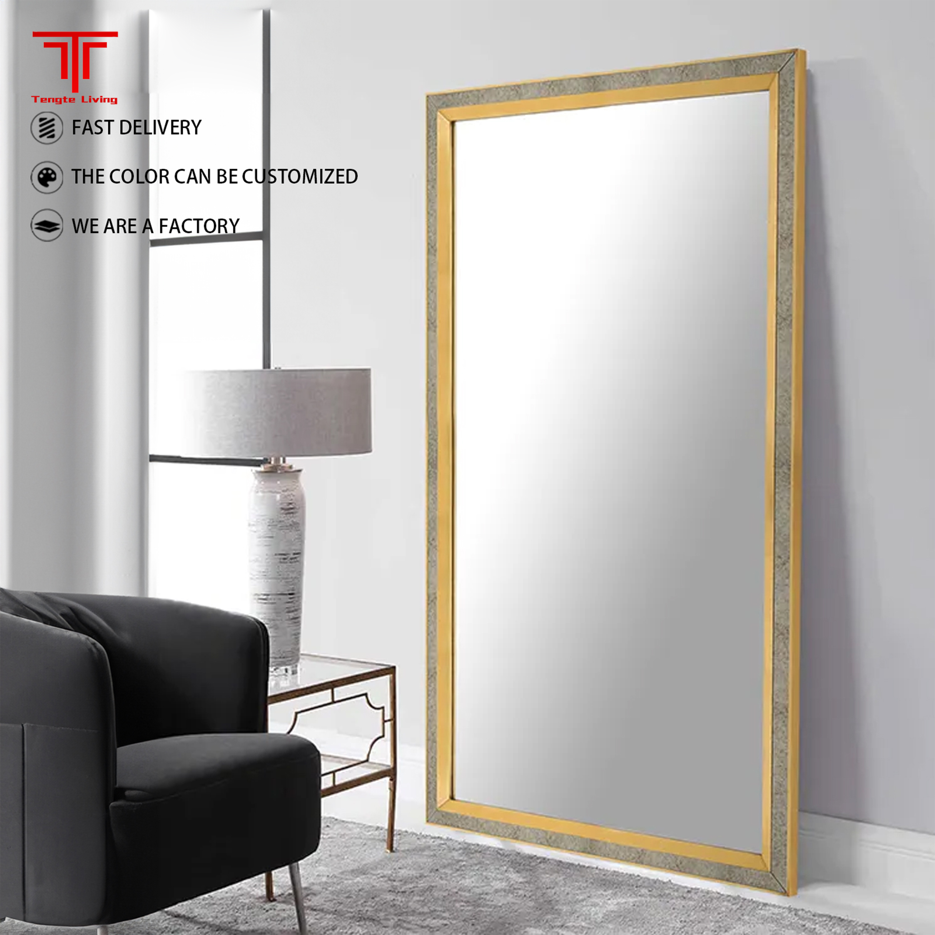 Customized Full Length Framed Mirror