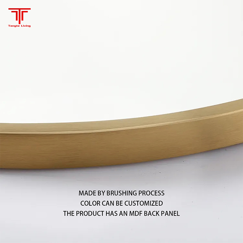 white framed bathroom mirror