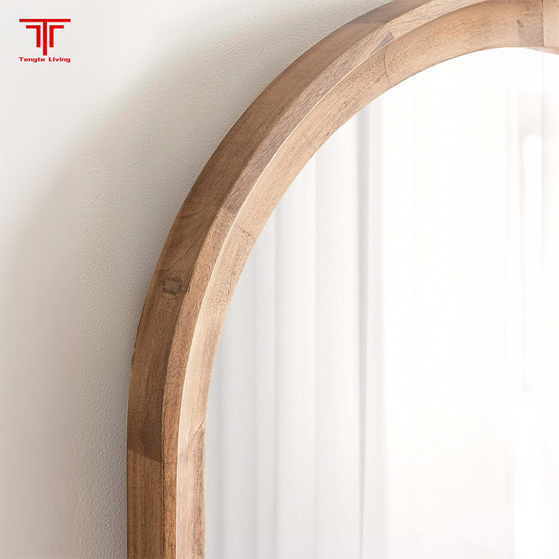 wood frame mirror